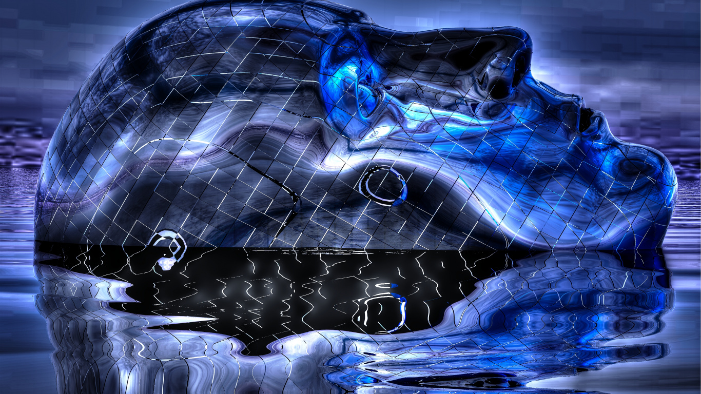 Textil Floral Blanco y Negro. Wallpaper in 1366x768 Resolution