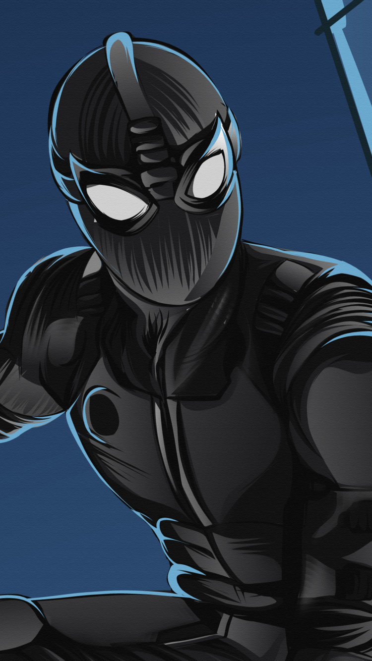 Ilustración de Dragón Blanco y Negro. Wallpaper in 750x1334 Resolution