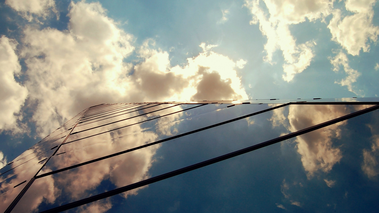 Weiße Wolken Und Blauer Himmel Tagsüber. Wallpaper in 1280x720 Resolution