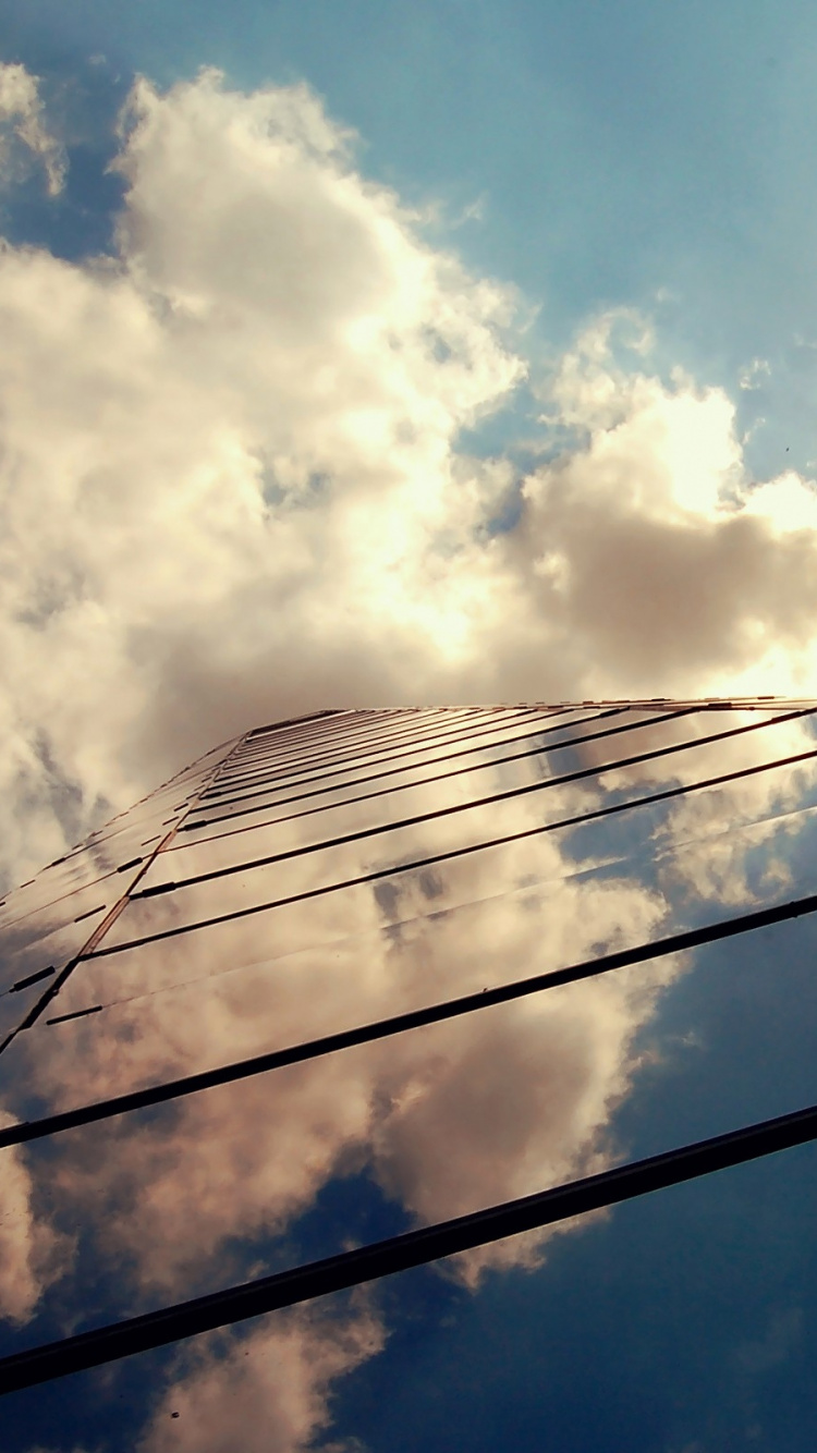 White Clouds and Blue Sky During Daytime. Wallpaper in 750x1334 Resolution