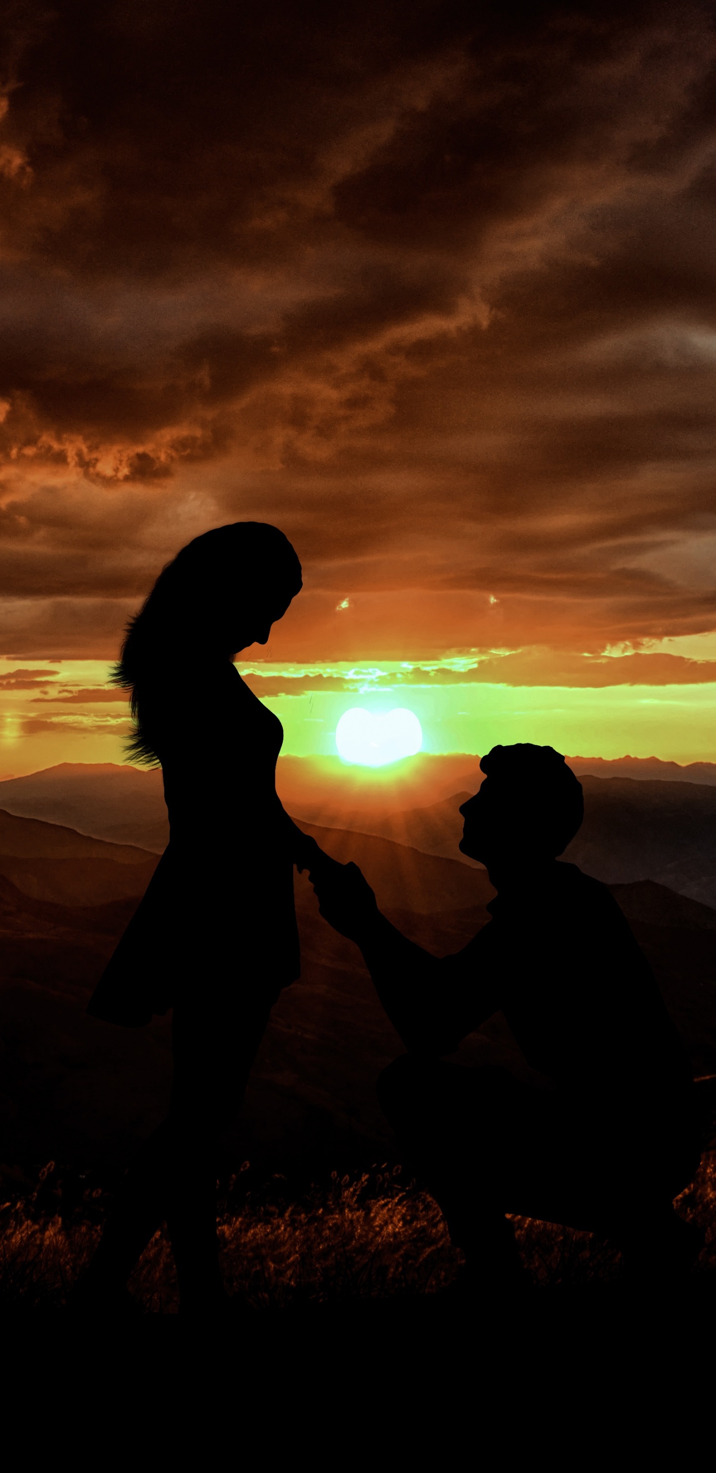 Les Gens Dans la Nature, Horizon, Lever, Matin, Proposer Jour. Wallpaper in 1440x2960 Resolution