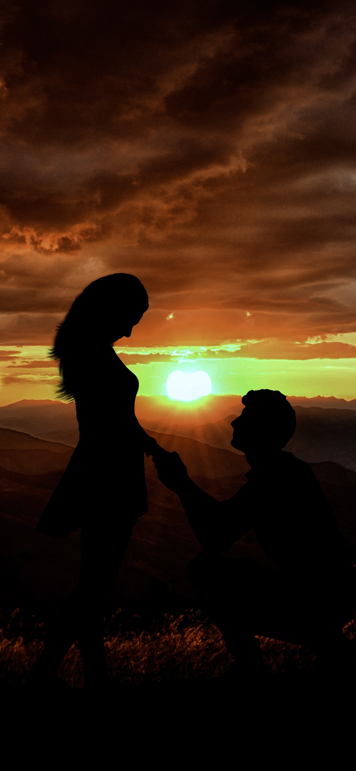 Sunset, Cloud, People in Nature, Horizon, Sunrise. Wallpaper in 1242x2688 Resolution