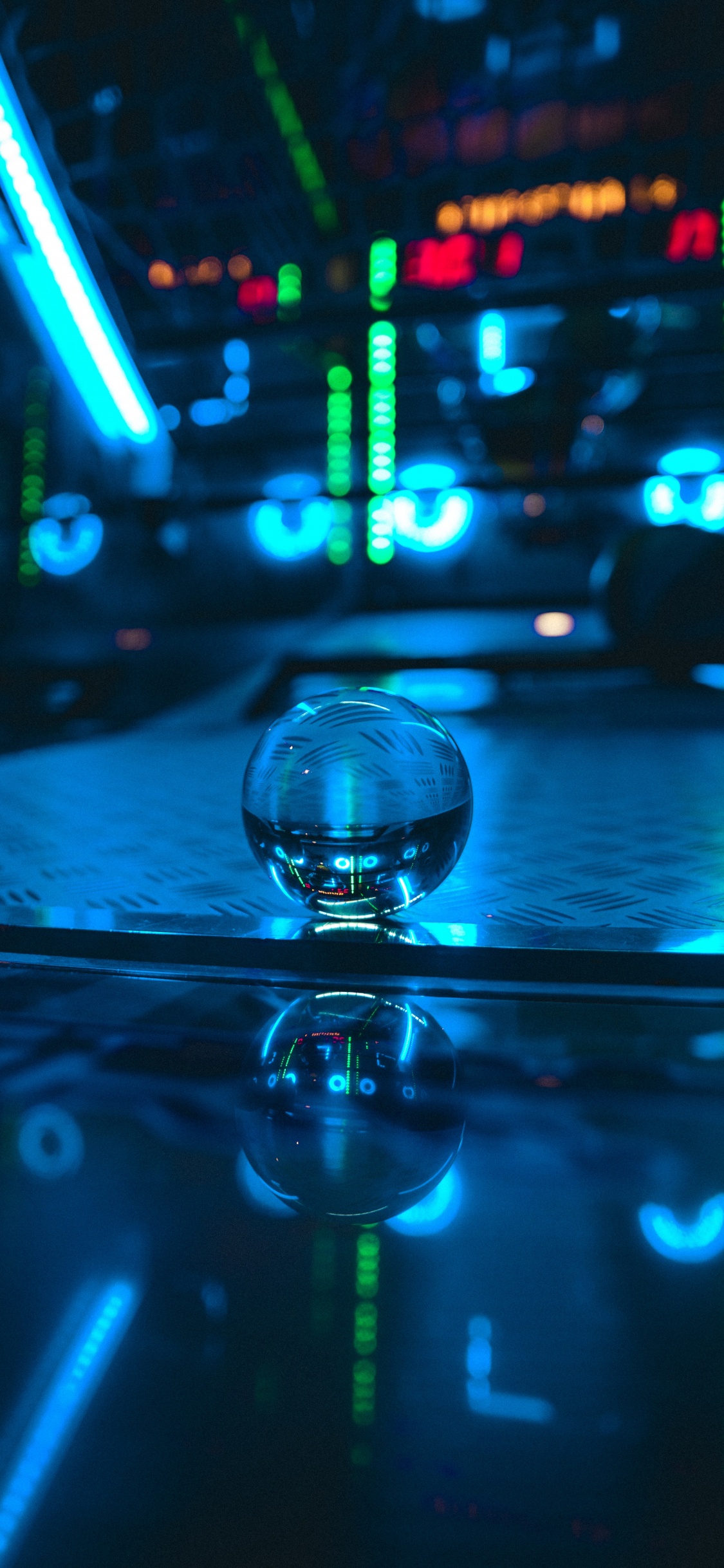 绿色的, 光, 电子, 电蓝色的, 反射 壁纸 1125x2436 允许