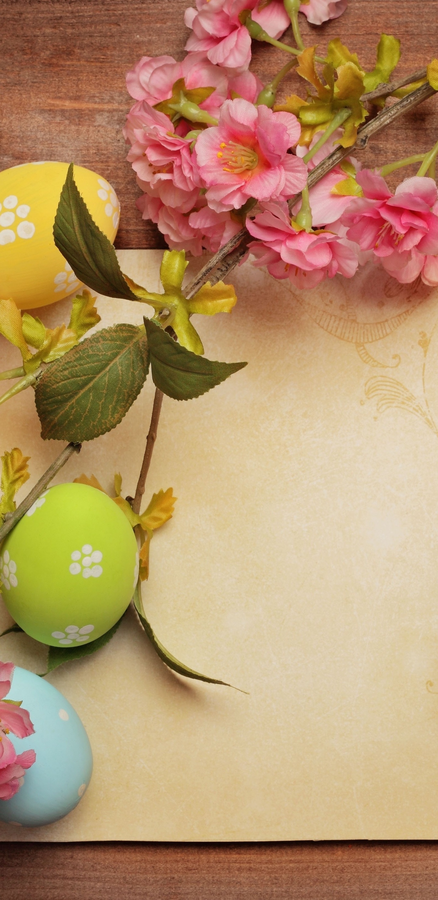 Easter Egg, Easter, Flower, Blahoelanie, Holiday. Wallpaper in 1440x2960 Resolution