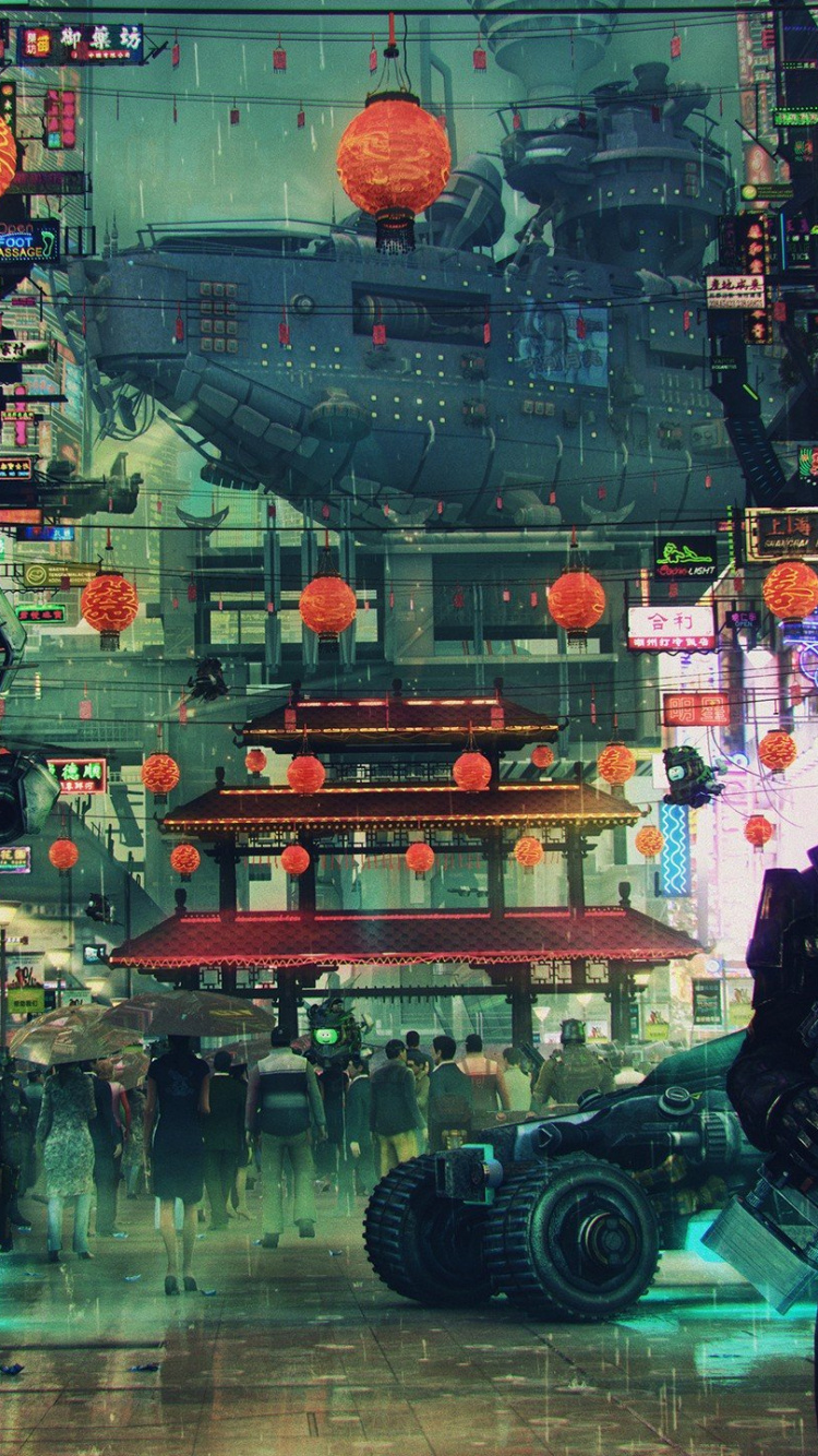 庞克, 科幻小说, 庞克2077, 大都会, 城市 壁纸 750x1334 允许