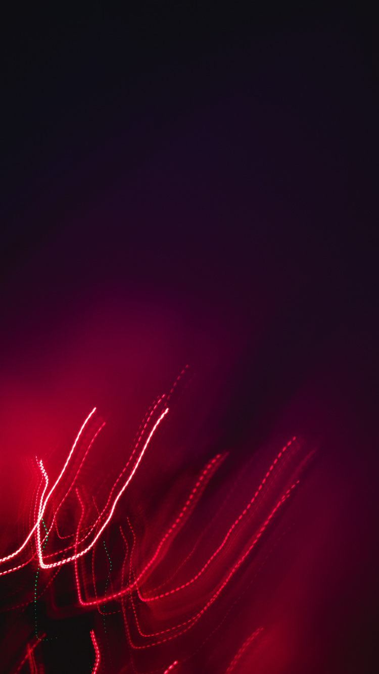 Feu Rouge Sur Fond Noir. Wallpaper in 750x1334 Resolution