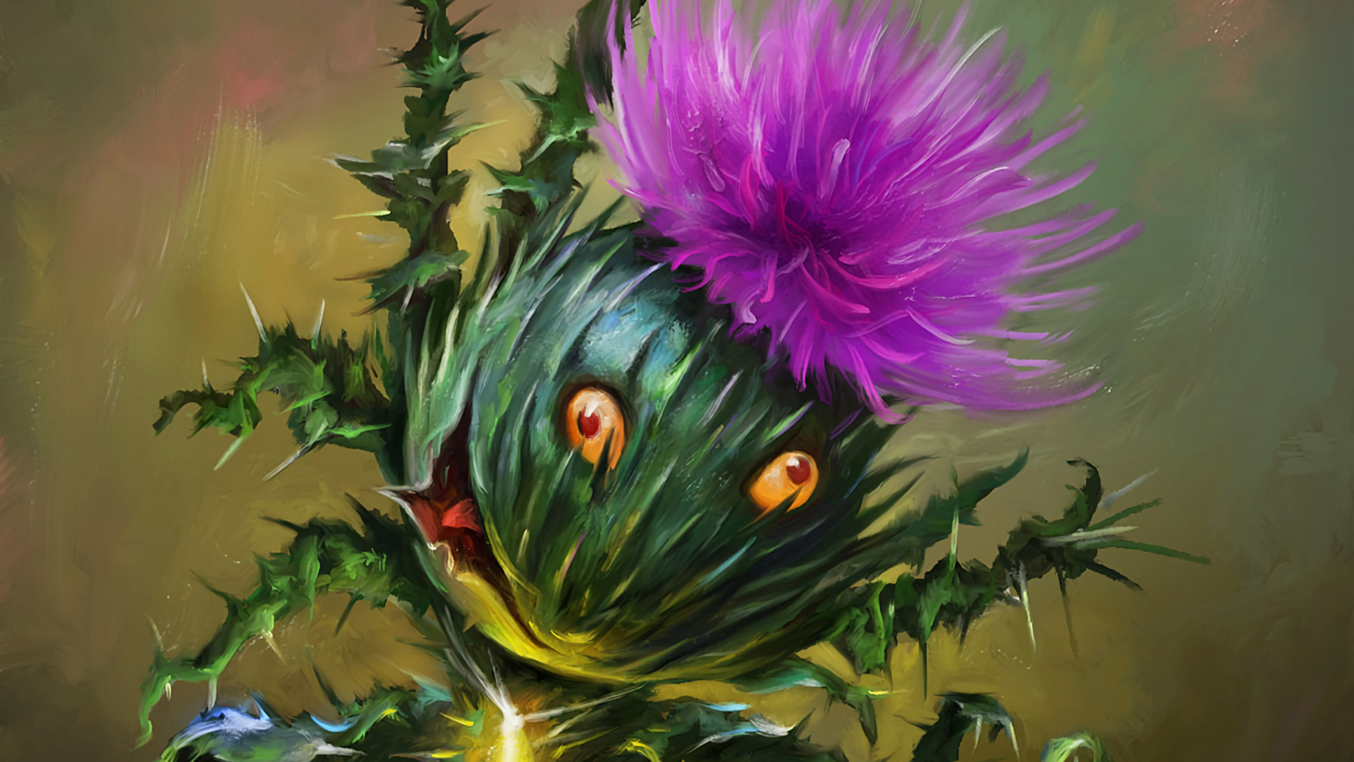 Blaugrüne Und Gelbe Pfauenfeder. Wallpaper in 1920x1080 Resolution