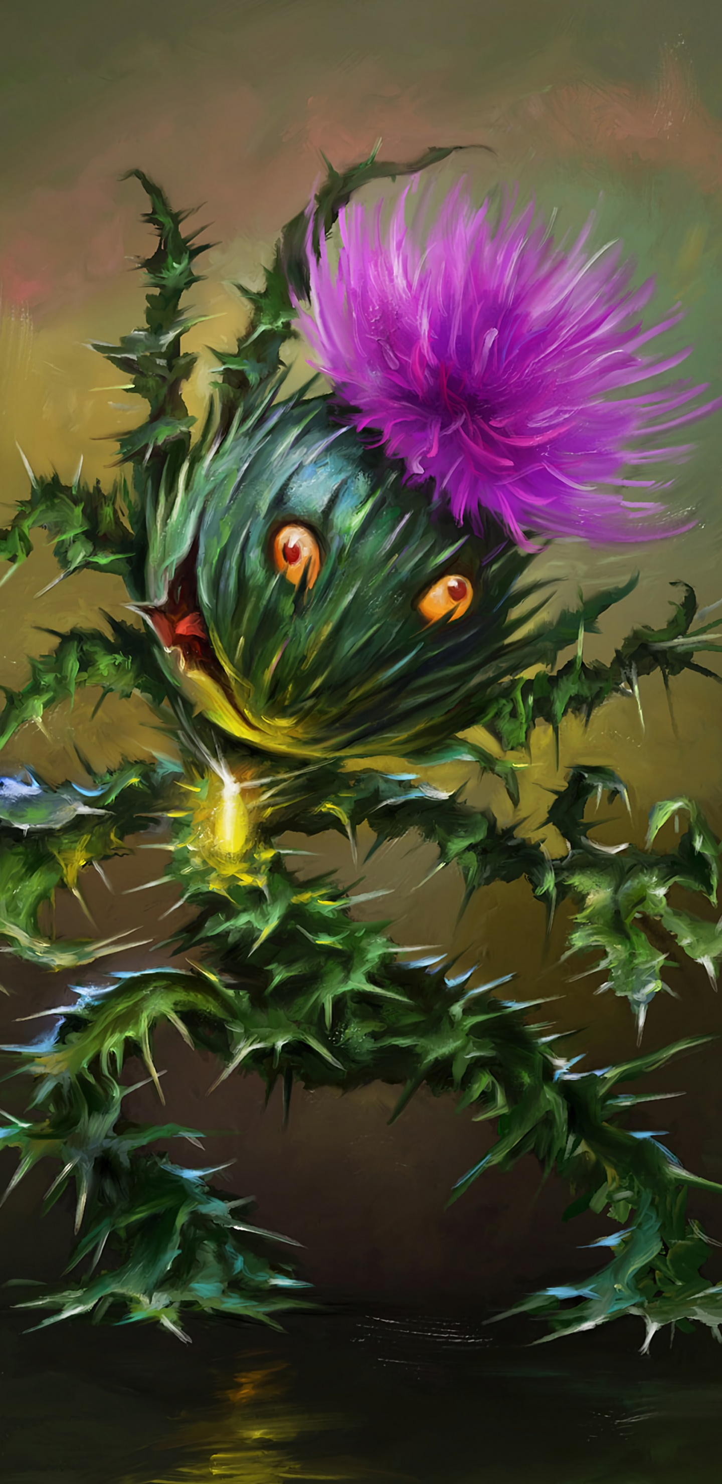 Plume de Paon Bleu Vert et Jaune. Wallpaper in 1440x2960 Resolution