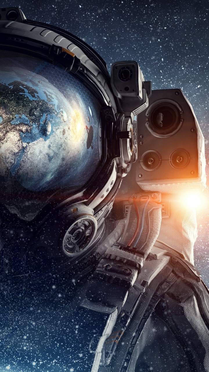 Person Mit Schwarzem Helm Und Schutzbrille. Wallpaper in 720x1280 Resolution