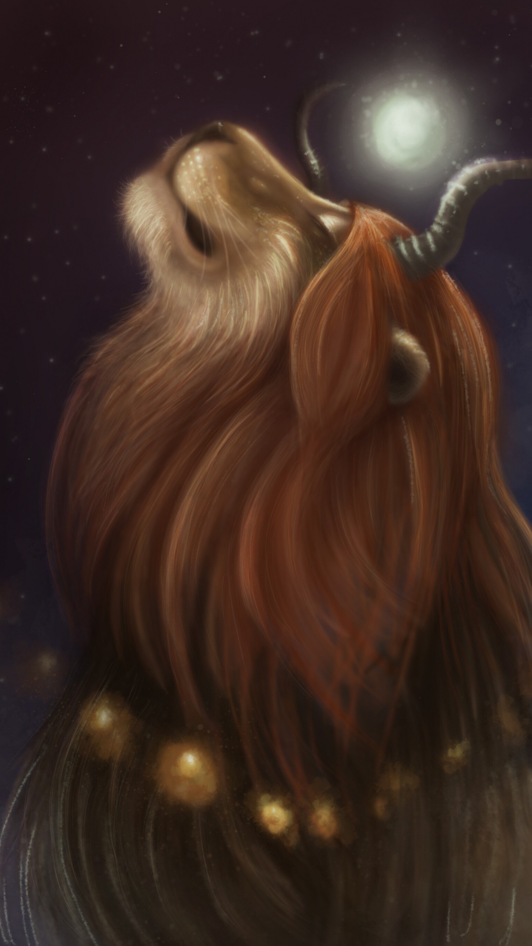 Braune Langhaarige Tierzeichentrickfigur. Wallpaper in 1080x1920 Resolution