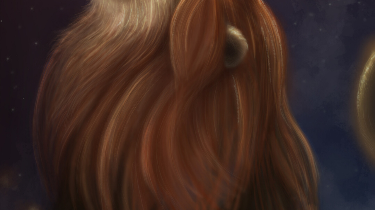 Personnage de Dessin Animé Animal Brun Aux Cheveux Longs. Wallpaper in 1280x720 Resolution