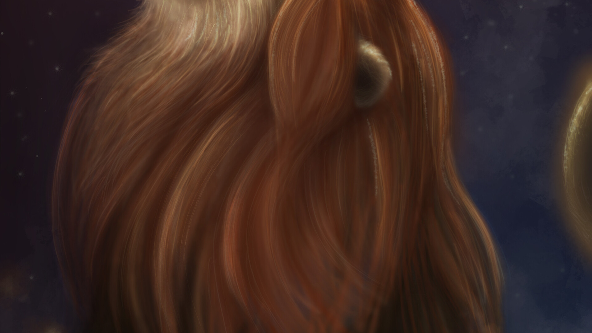 Personnage de Dessin Animé Animal Brun Aux Cheveux Longs. Wallpaper in 1920x1080 Resolution