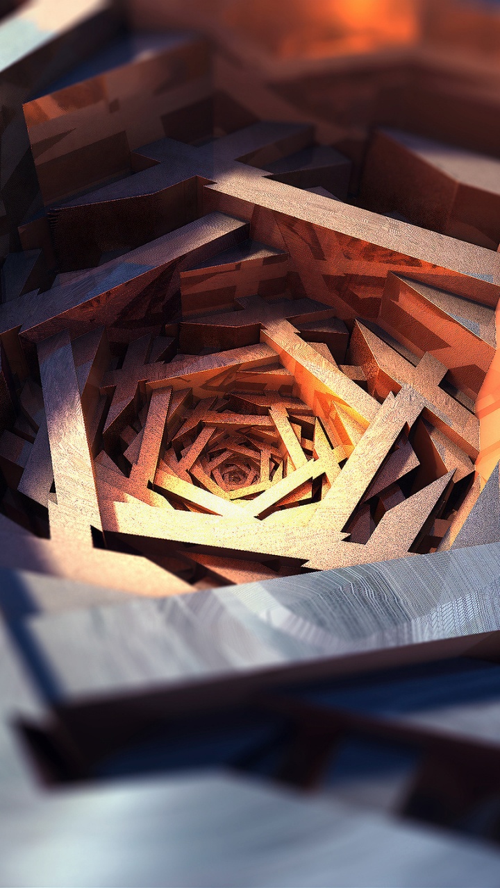 Brown Wooden Frame on Black Textile. Wallpaper in 720x1280 Resolution