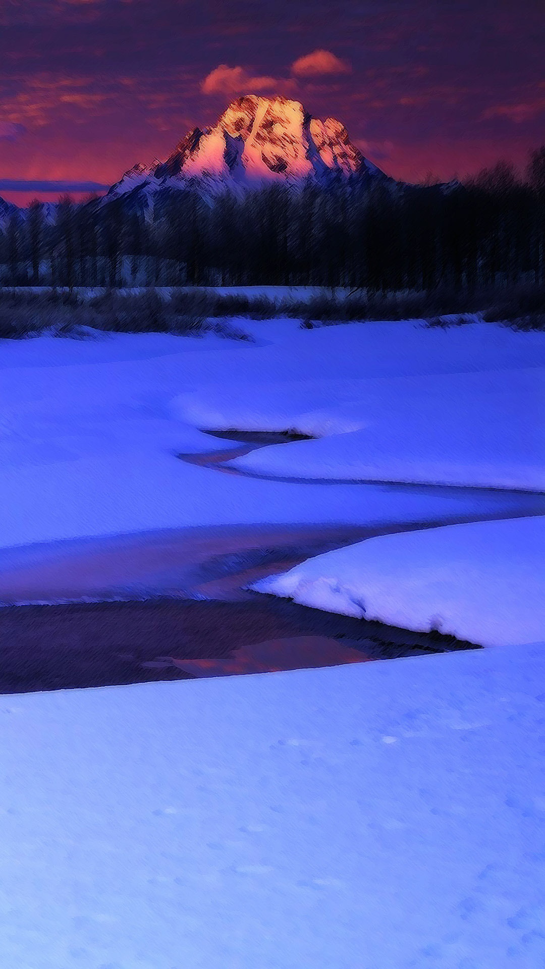 Schneebedecktes Feld Tagsüber. Wallpaper in 1080x1920 Resolution