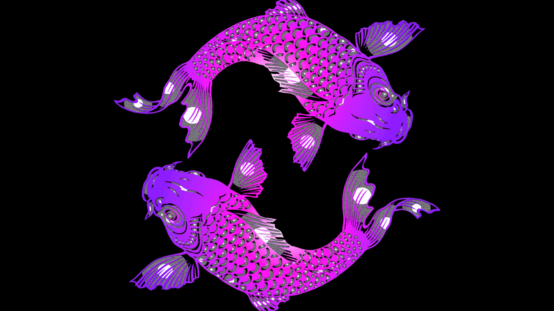 Purple and Green Dragon Illustration. Wallpaper in 1920x1080 Resolution