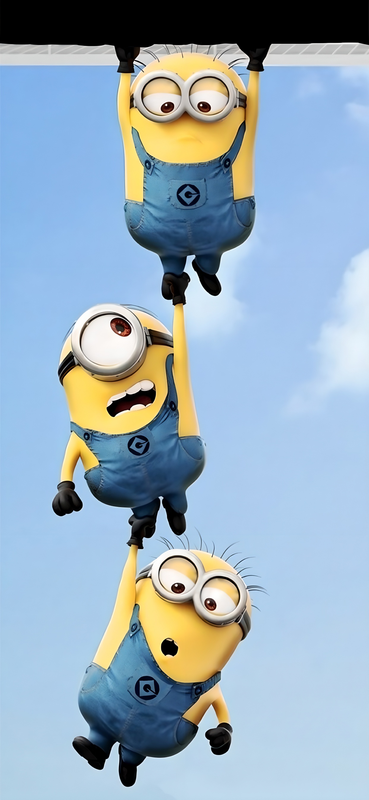 Dave The Minion, Minions, Despicable Me, Illumination, Cloud. Wallpaper in 1242x2688 Resolution