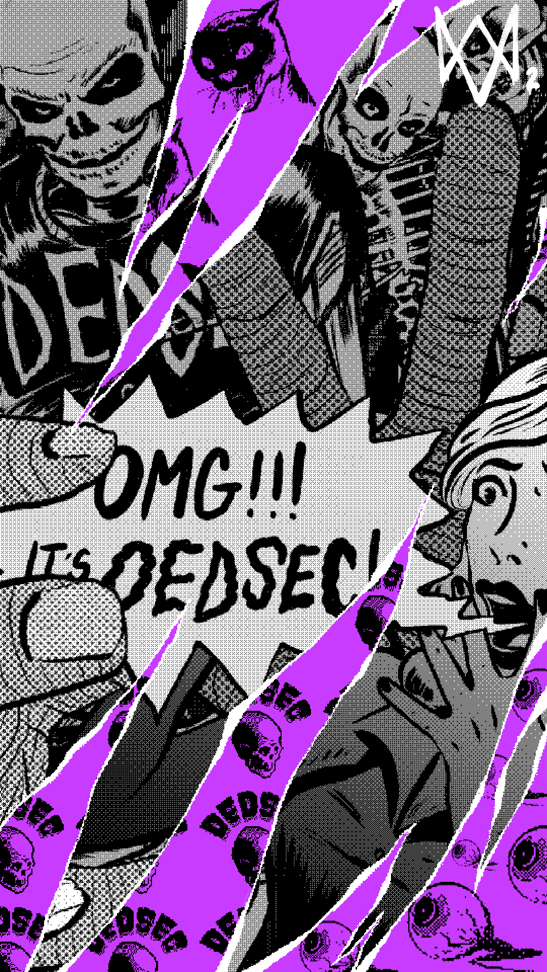 Watch Dogs 2, Watch Dogs, Watch Dogs Legion, Blanco, Negro. Wallpaper in 1080x1920 Resolution