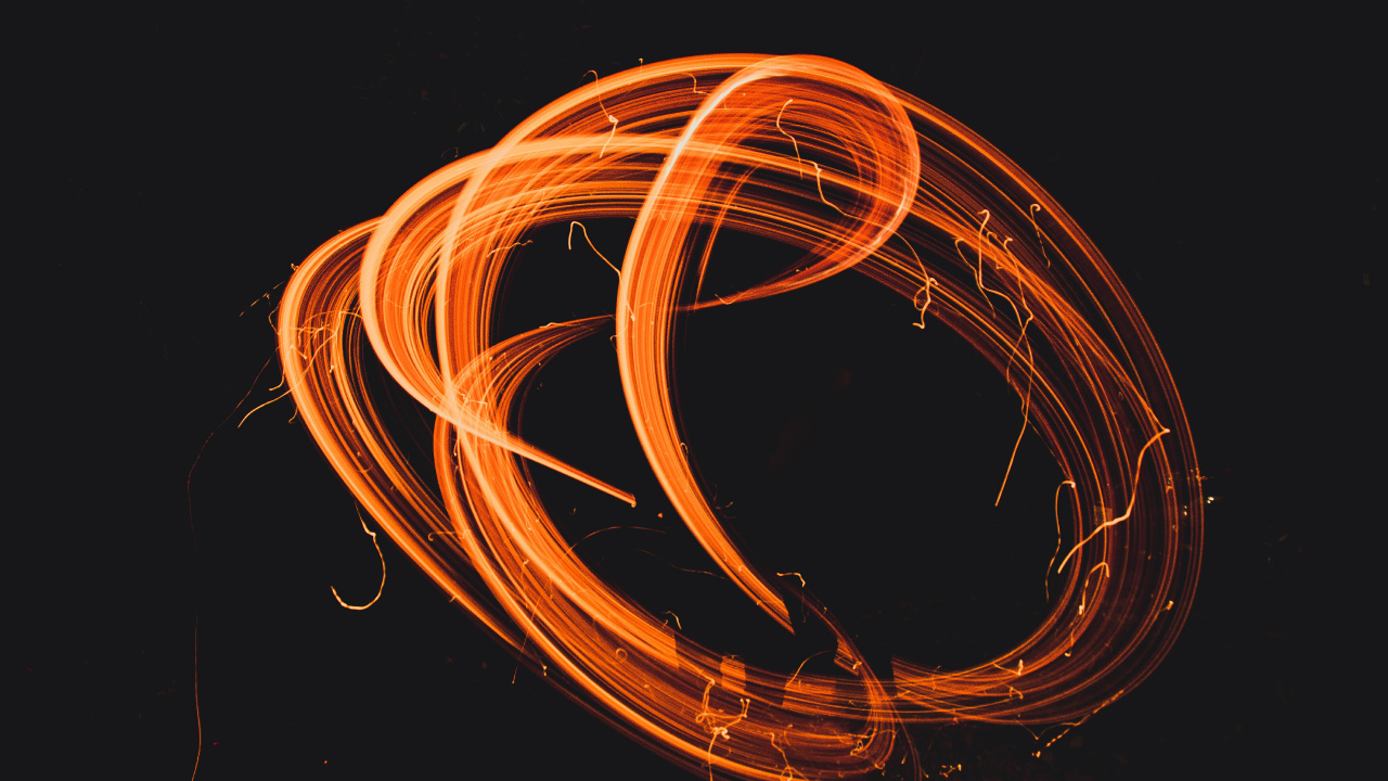 Rayas de Luz Naranja y Blanca. Wallpaper in 1280x720 Resolution