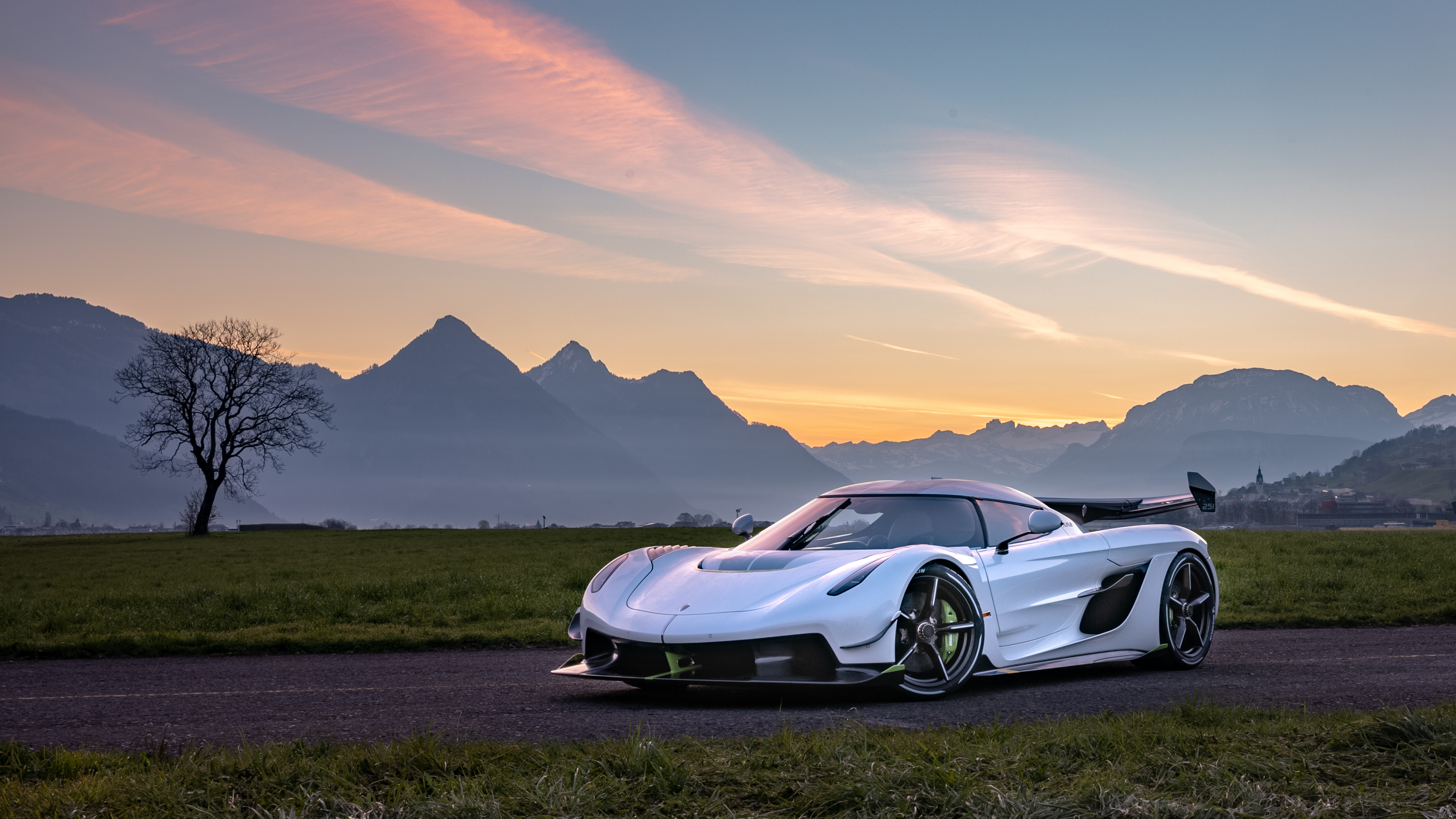 科尼塞格·杰斯科（Koenigsegg Jesko）, 科尼塞格·艾格拉（Koenigsegg Agera）, 超级跑车, 政变, Rim 壁纸 3840x2160 允许