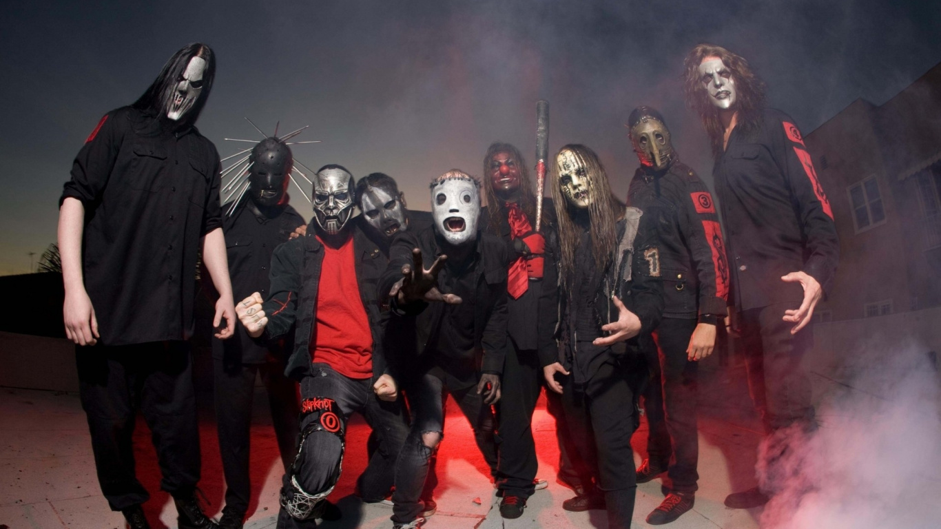 Slipknot, Social Group, Fun, Performance Art. Wallpaper in 1366x768 Resolution