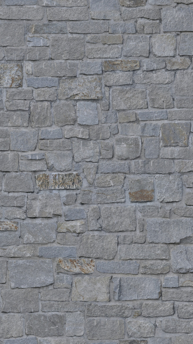Grey and Black Brick Wall. Wallpaper in 750x1334 Resolution