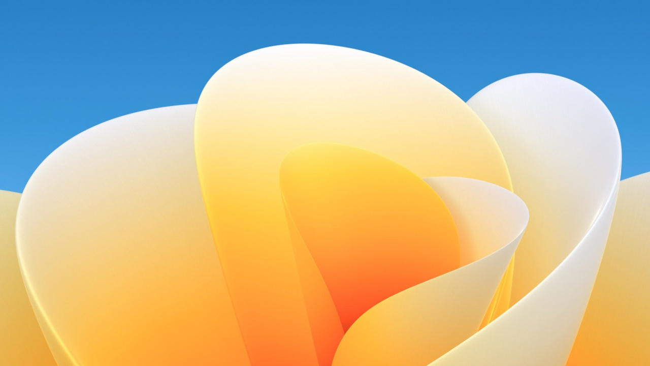 ios, yellow, petal, orange, graphics