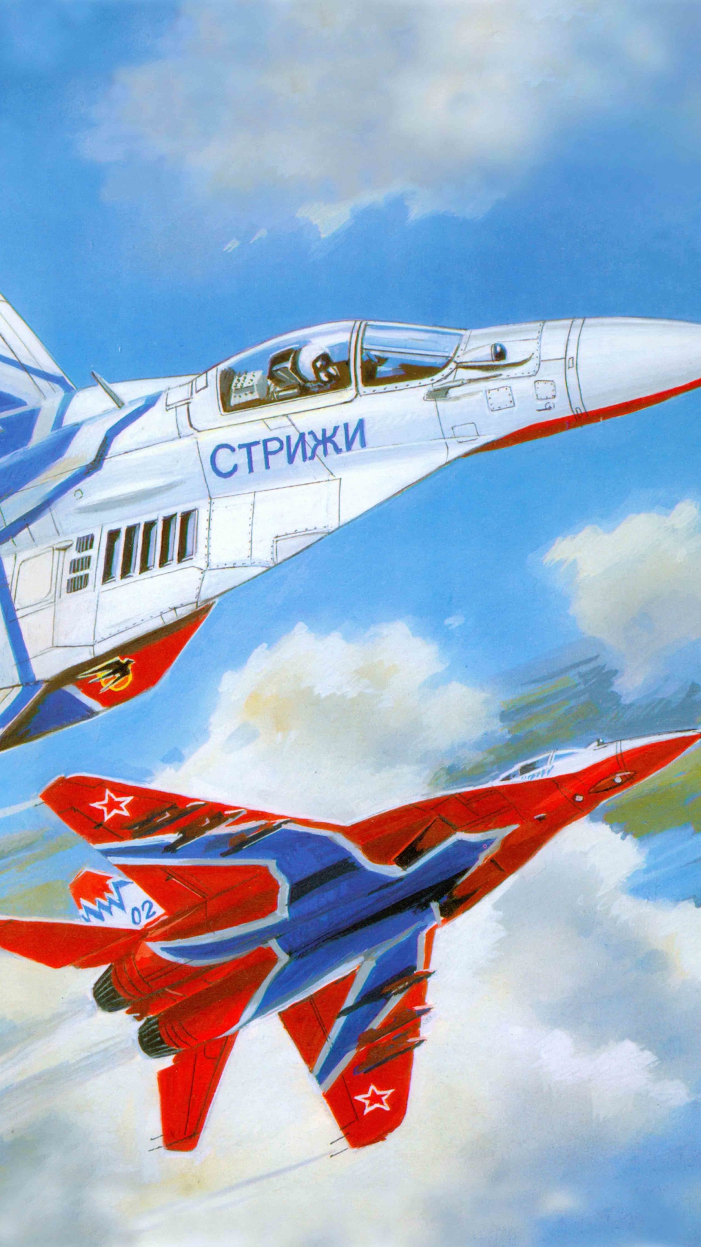 Avion à Réaction Blanc Rouge et Bleu. Wallpaper in 1440x2560 Resolution