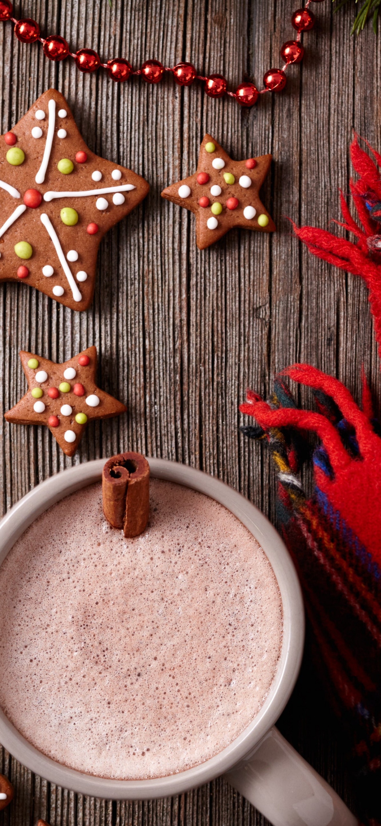 Chocolat Chaud, Maison en Pain D'épice, Cookie, Homme de Pain D'épice, Le Jour De Noël. Wallpaper in 1242x2688 Resolution
