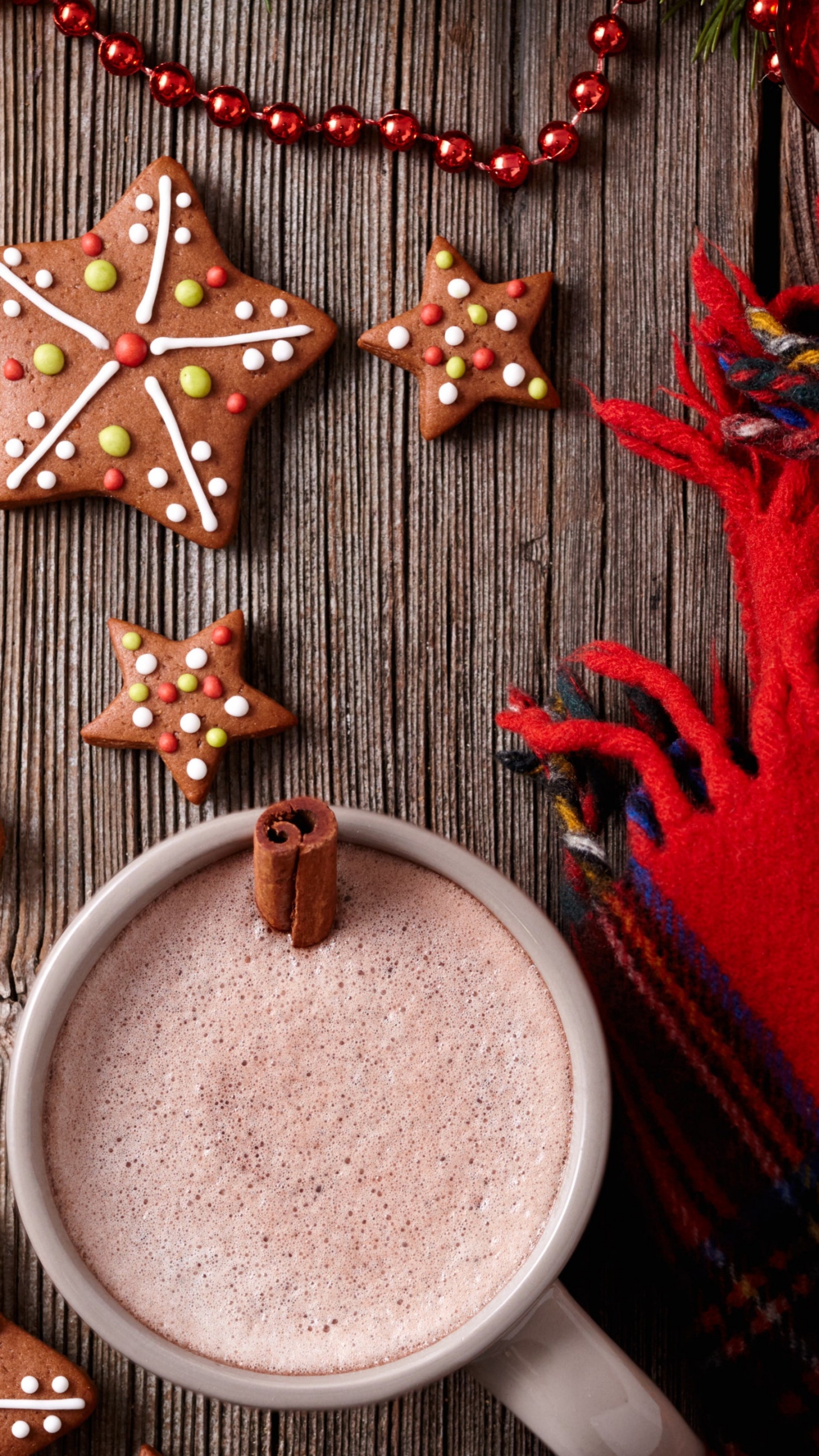 Chocolat Chaud, Maison en Pain D'épice, Cookie, Homme de Pain D'épice, Le Jour De Noël. Wallpaper in 1440x2560 Resolution