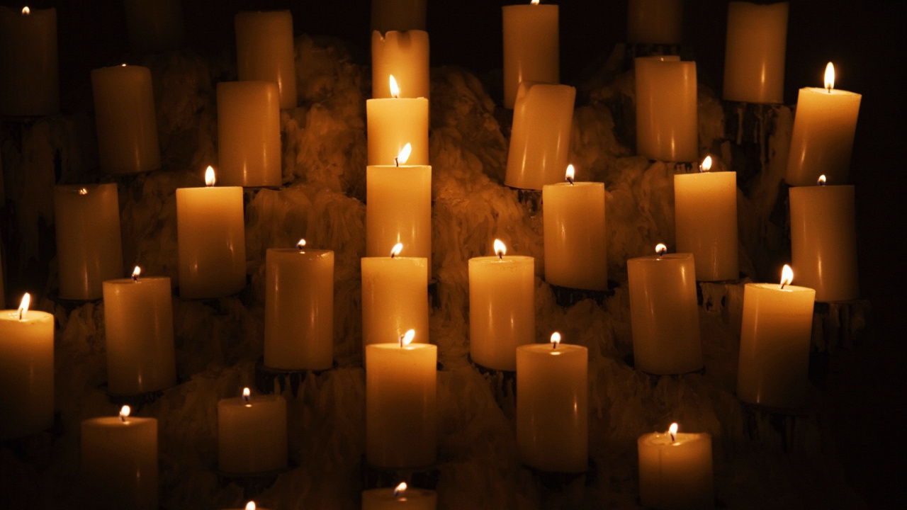 Candle, Light, Lighting, Wax, Flameless Candle. Wallpaper in 1280x720 Resolution