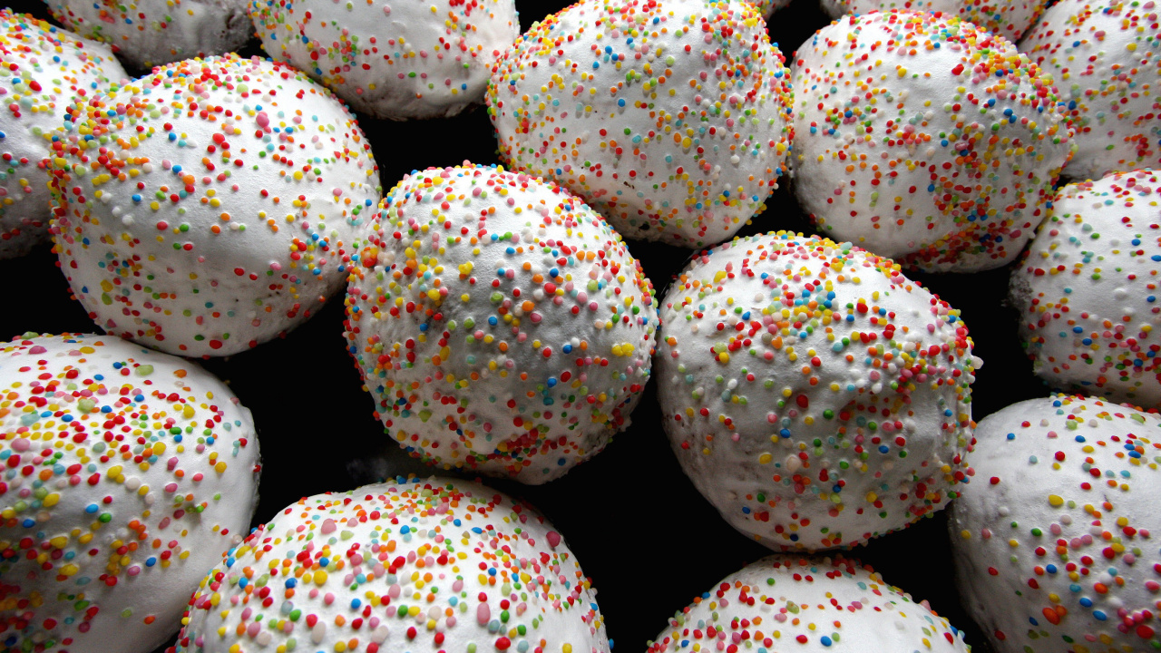 la Pascua Pastel, Rocía, Alimento, Nonpareils, Dulces. Wallpaper in 1280x720 Resolution