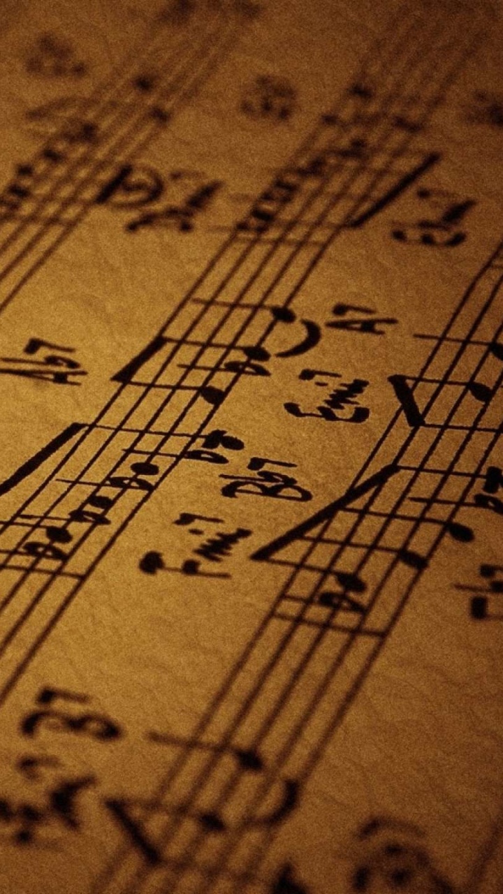 Musikalische Note, Noten, Musik, Text, Handschrift. Wallpaper in 720x1280 Resolution