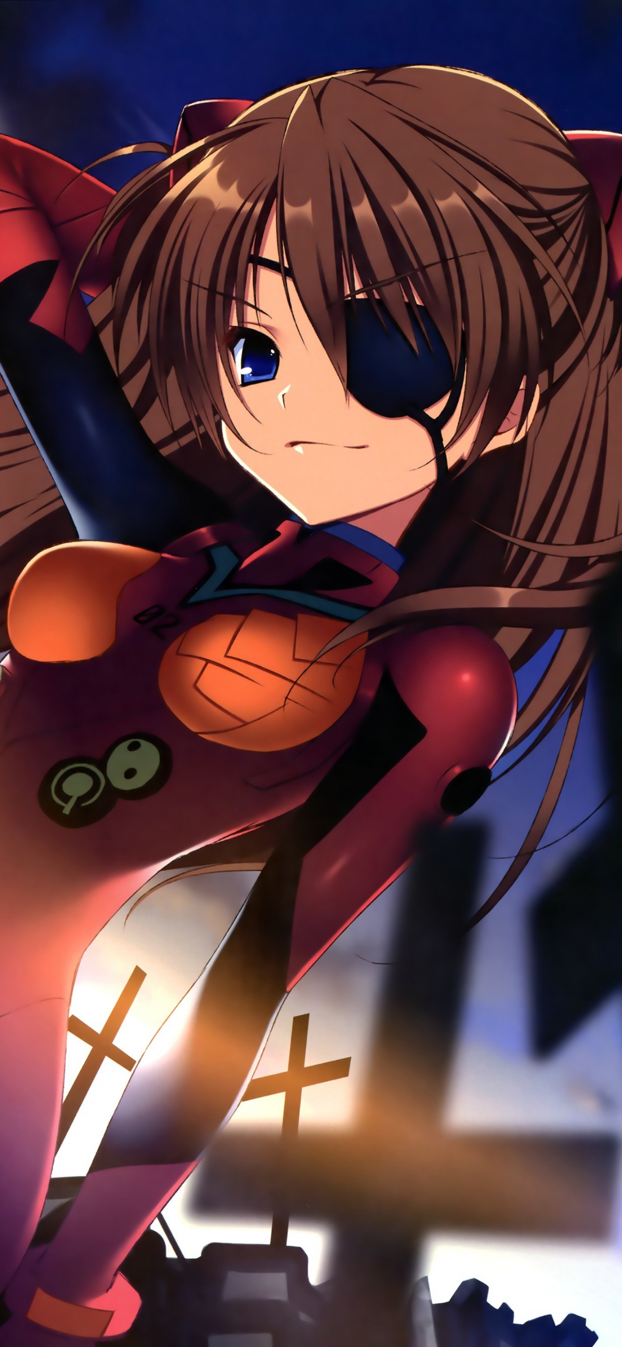 Brown Haired Female Anime Character. Wallpaper in 1242x2688 Resolution