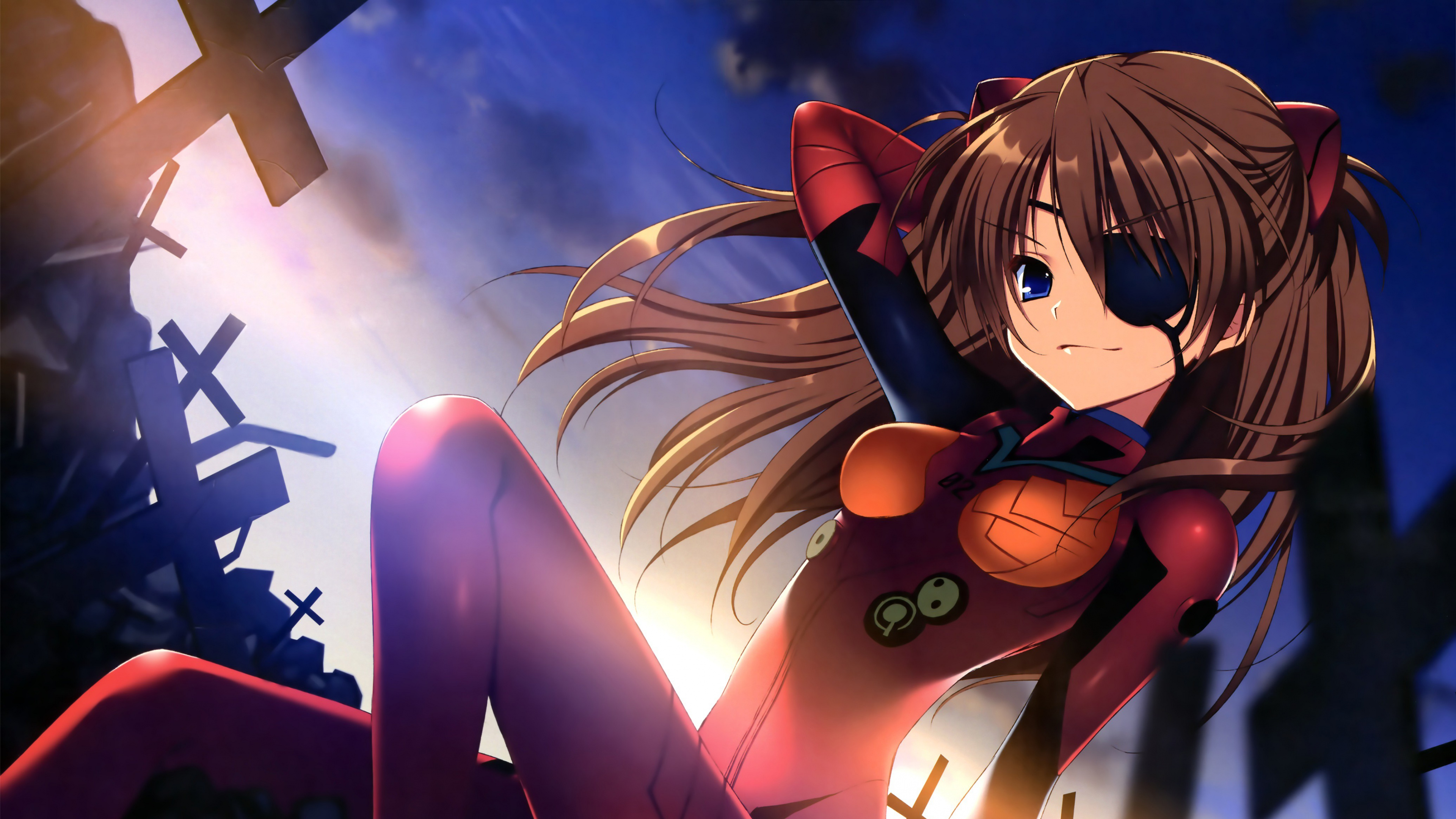 Braunhaarige Weibliche Anime-Figur. Wallpaper in 3840x2160 Resolution