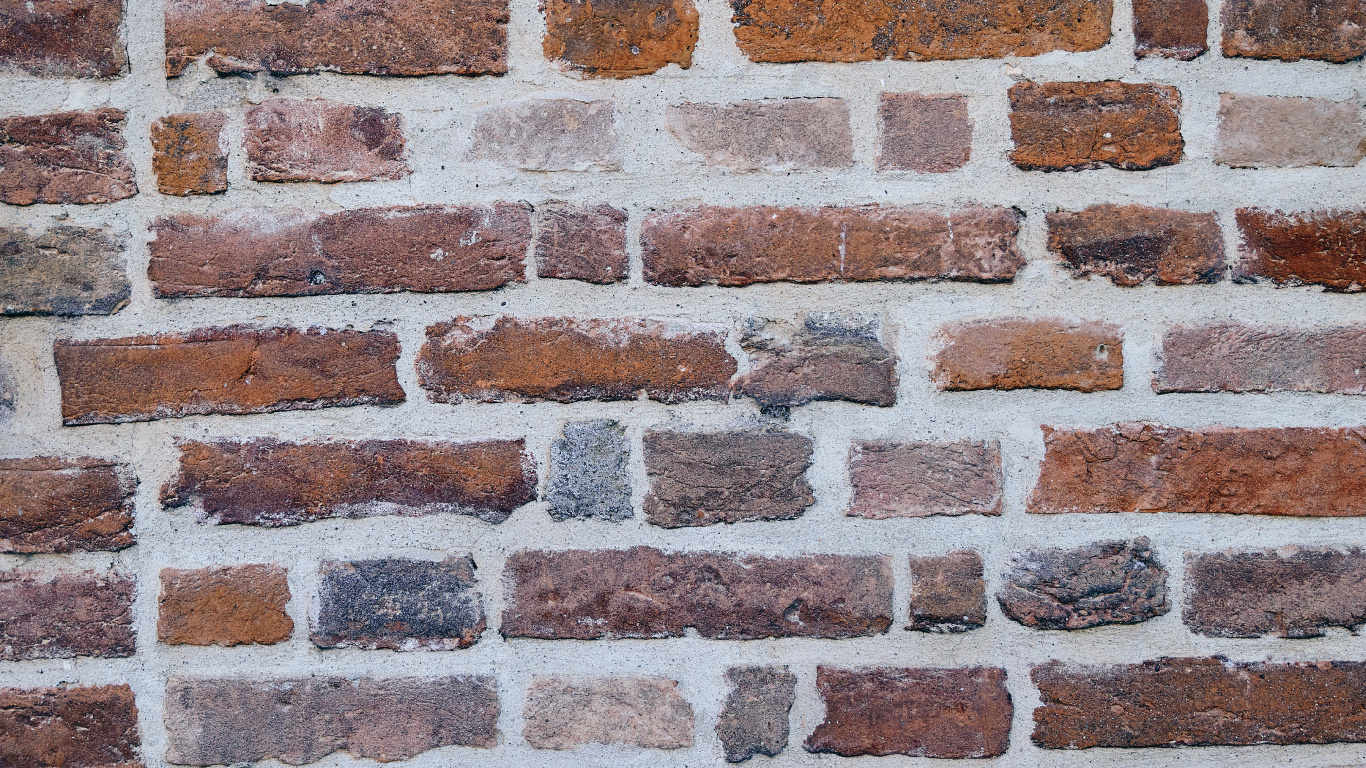 Brown and Black Brick Wall. Wallpaper in 1366x768 Resolution