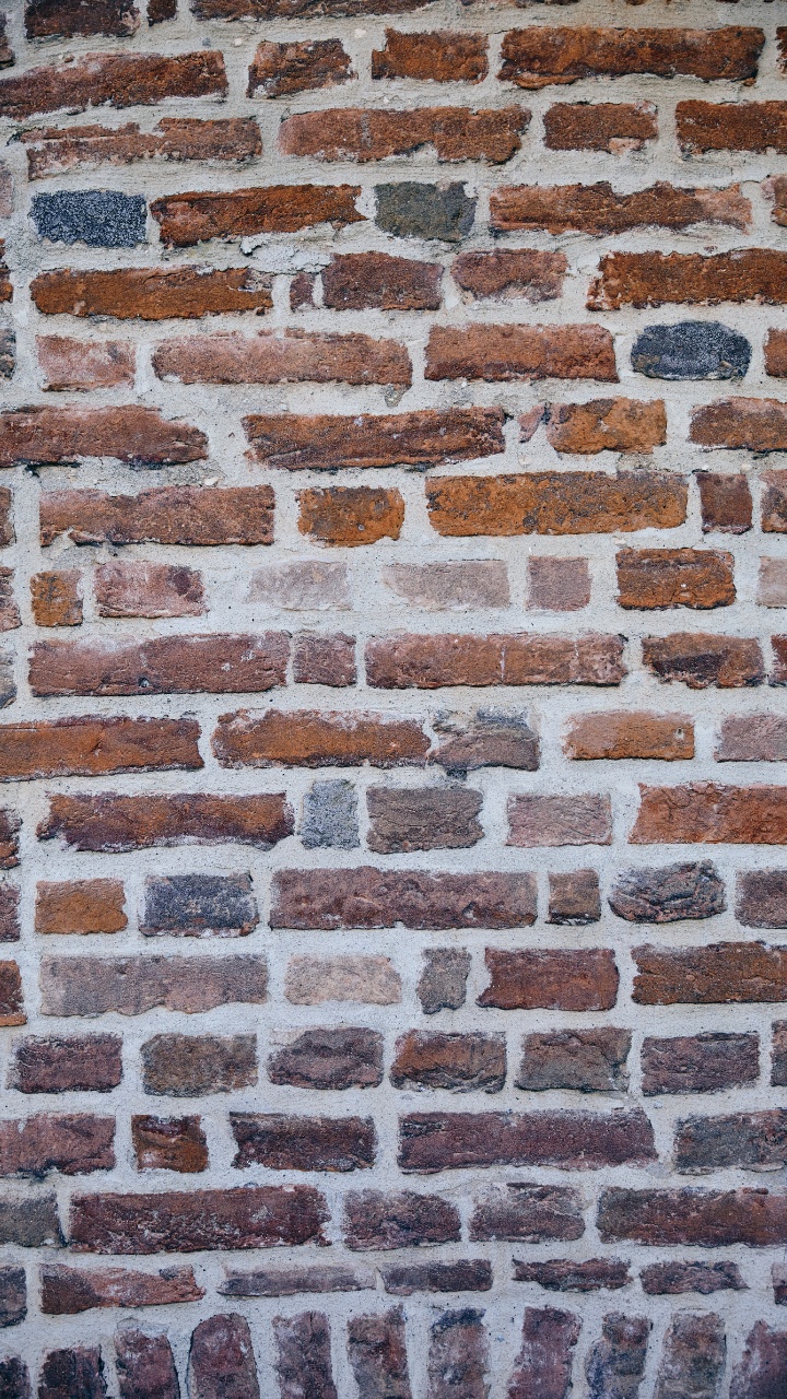 Brown and Black Brick Wall. Wallpaper in 720x1280 Resolution