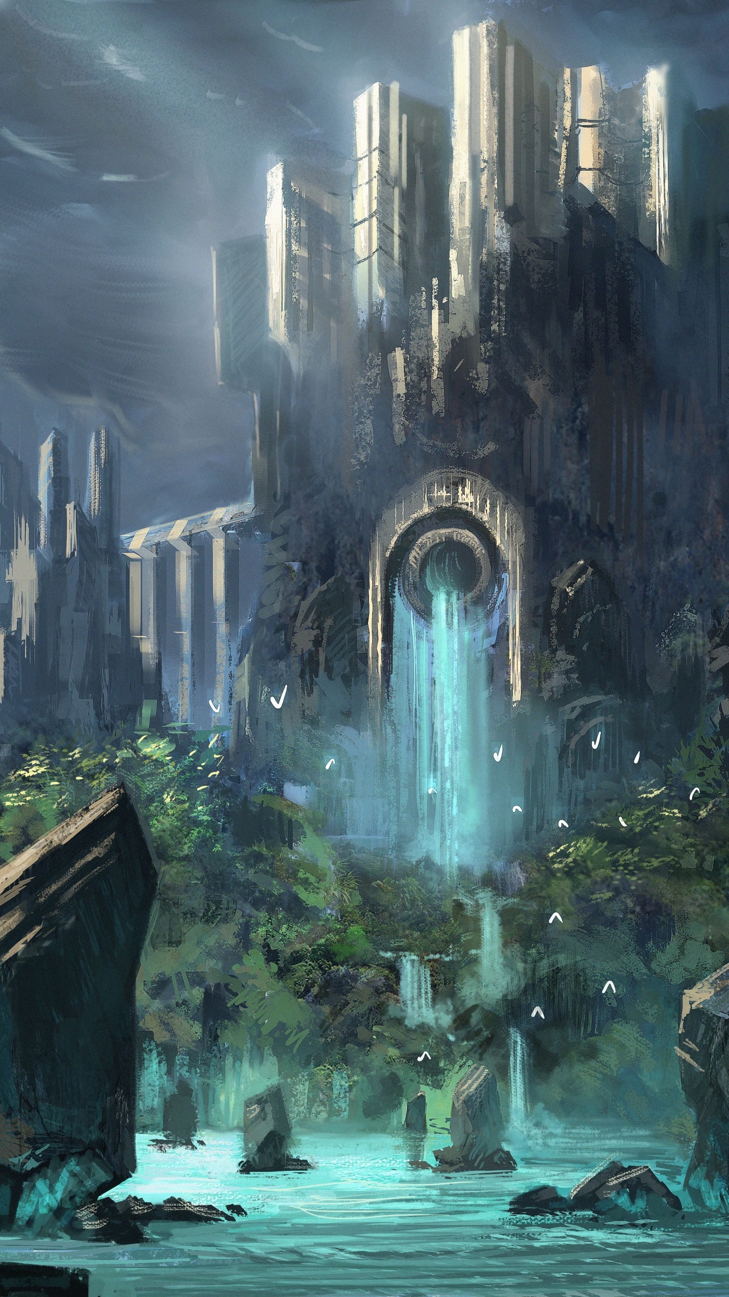 幻想, 黑暗的幻想, 性质, 形成, 生物群落 壁纸 1440x2560 允许