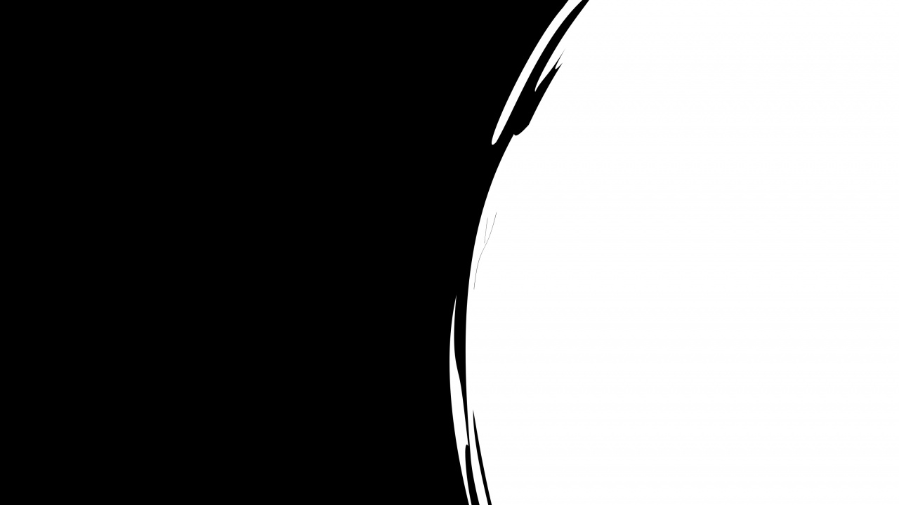 Schwarze Und Weiße Runde Illustration. Wallpaper in 1280x720 Resolution