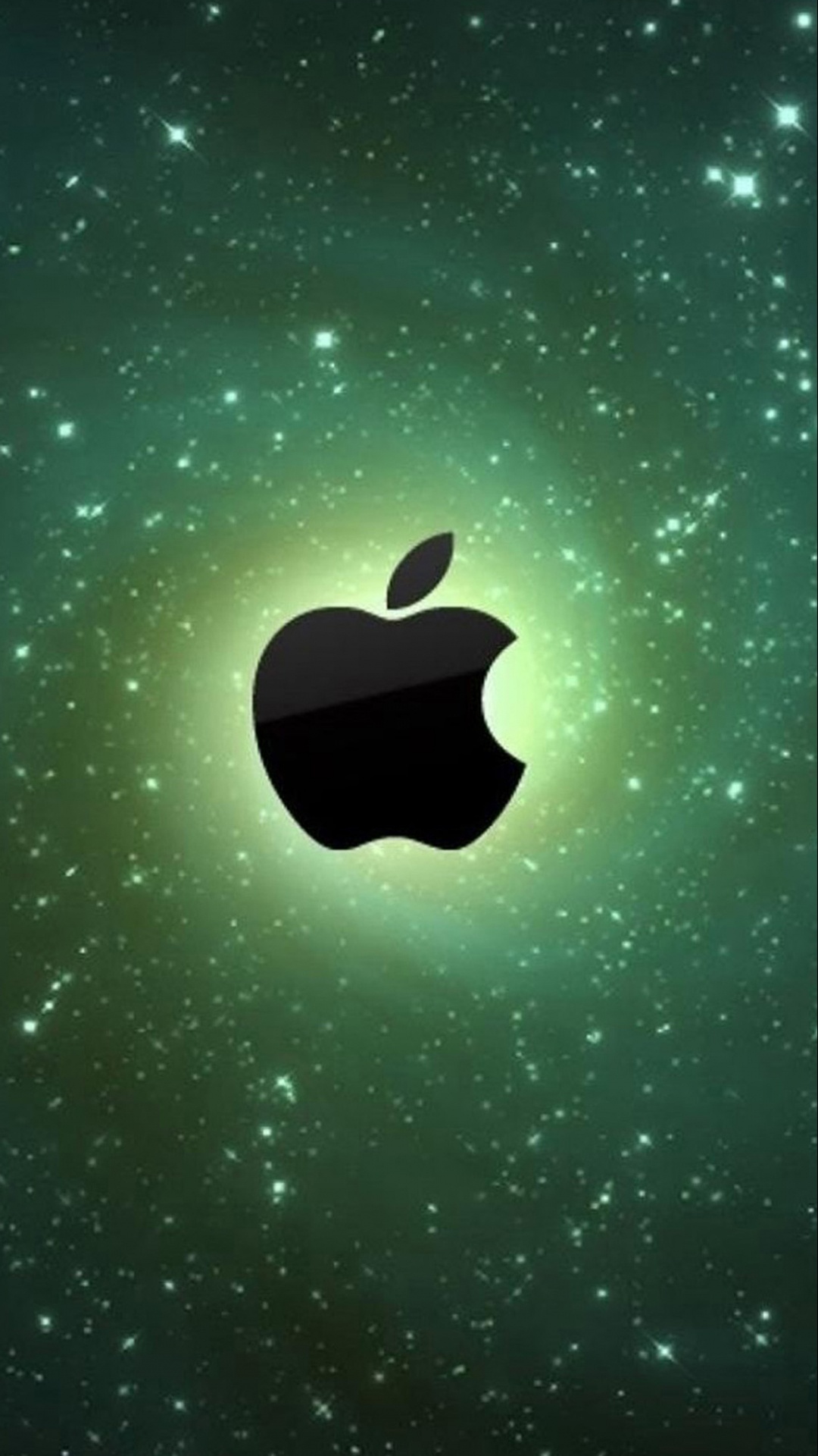 Apple, Graphics, Green, Atmosphere, Illustration. Wallpaper in 1080x1920 Resolution