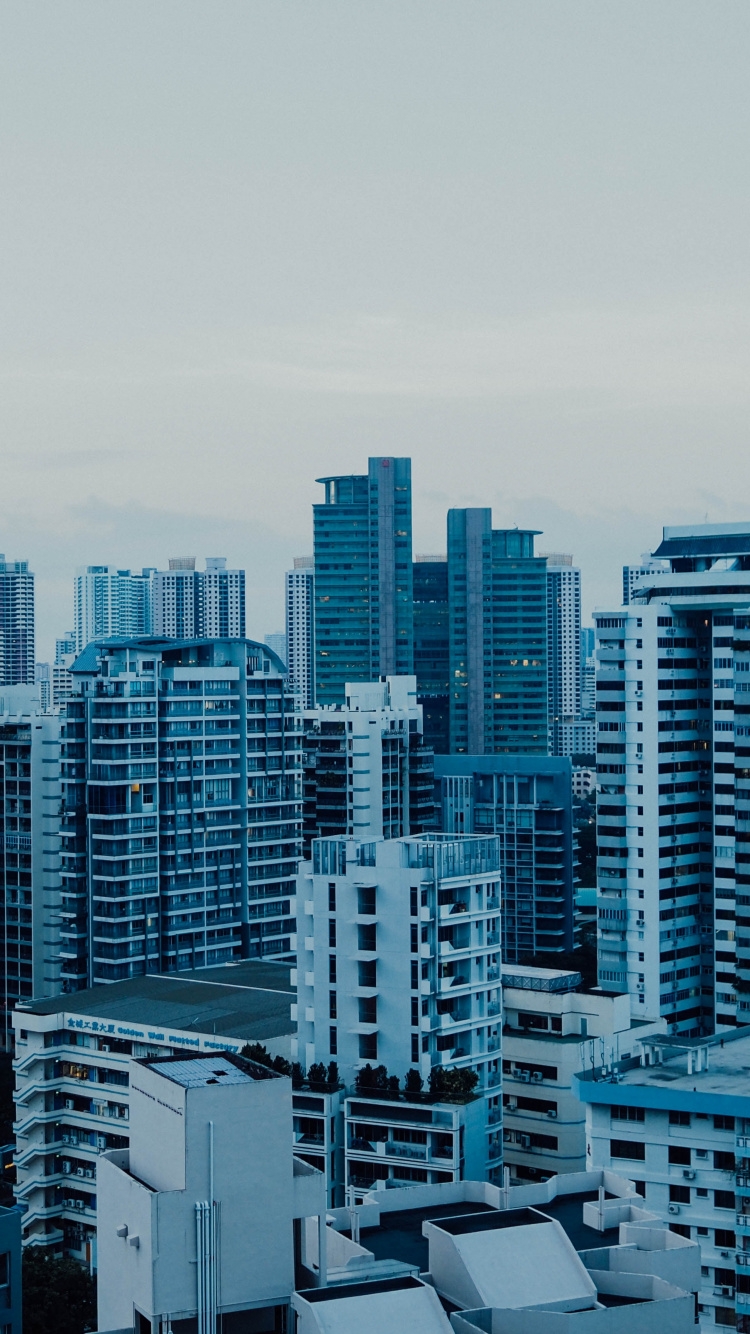 High Rise Buildings During Daytime. Wallpaper in 750x1334 Resolution