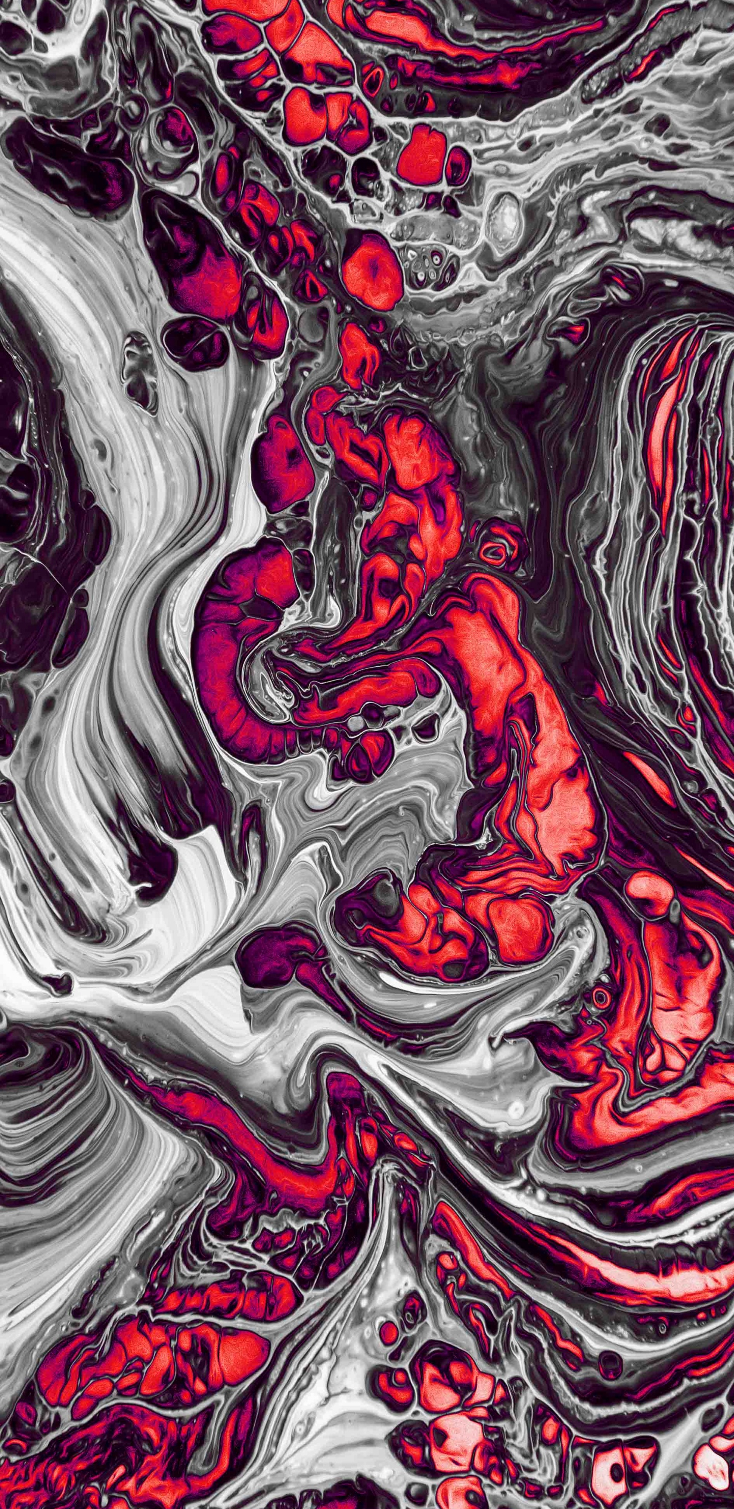 Peinture Acrylique, Affiche, Arts Visuels, Liquid, Nature. Wallpaper in 1440x2960 Resolution