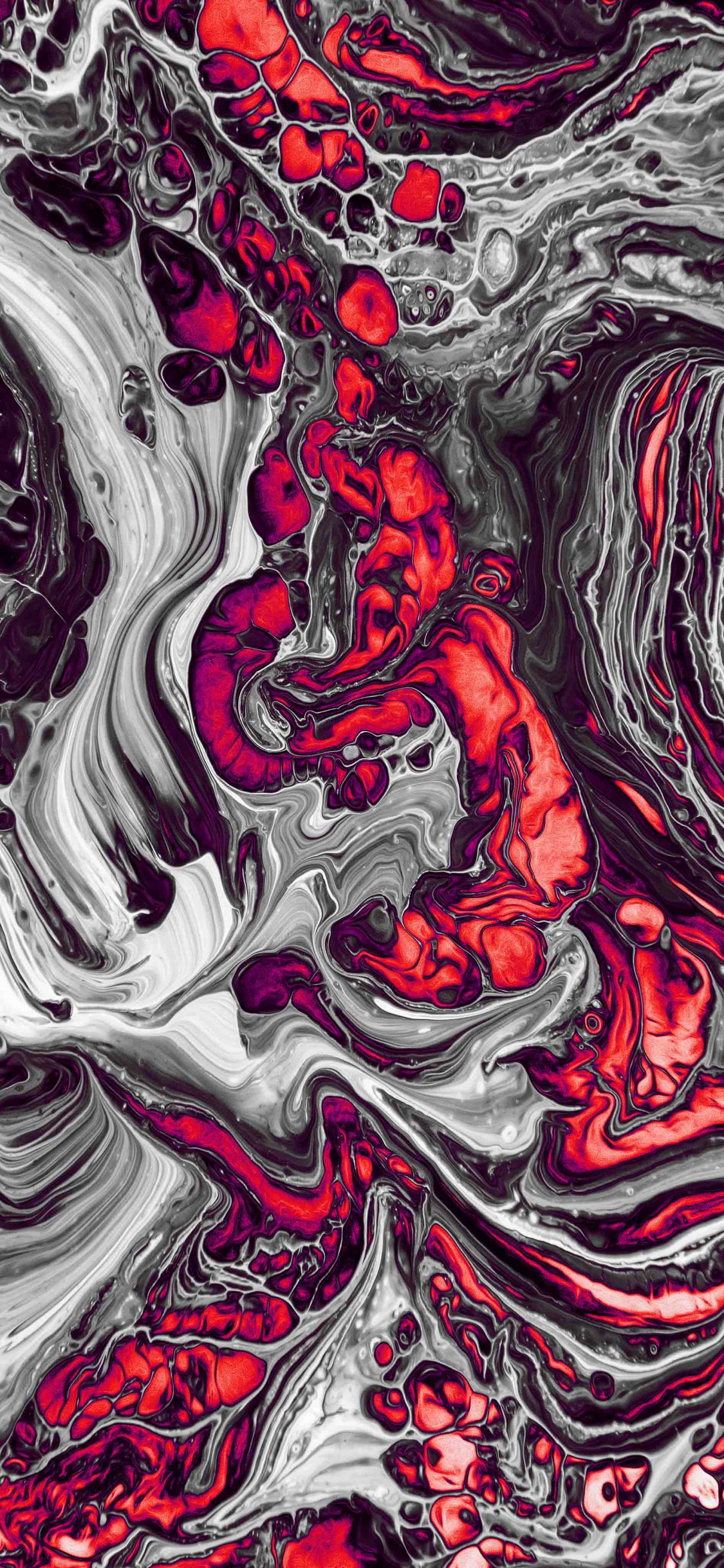 Pintura Acrílica, Cartel, Artes Visuales, Naturaleza, Líquido. Wallpaper in 1125x2436 Resolution