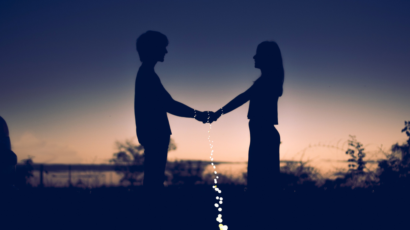 Couple, Les Gens Dans la Nature, Amour, Eau, Amitié. Wallpaper in 1366x768 Resolution