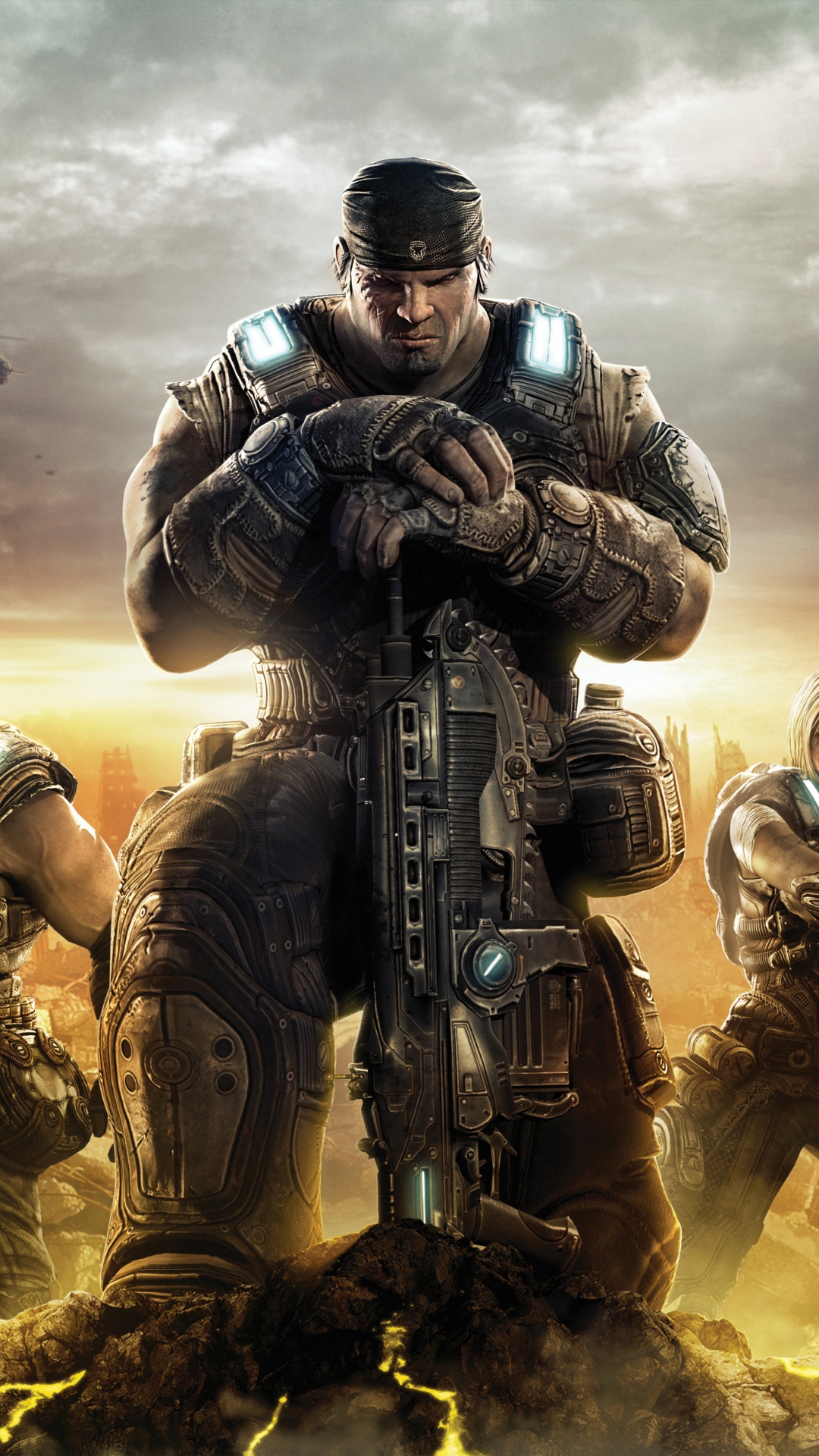Gears of War, Gears of War 3, Gears of War 2, Epic Games, Xbox 360. Wallpaper in 1080x1920 Resolution