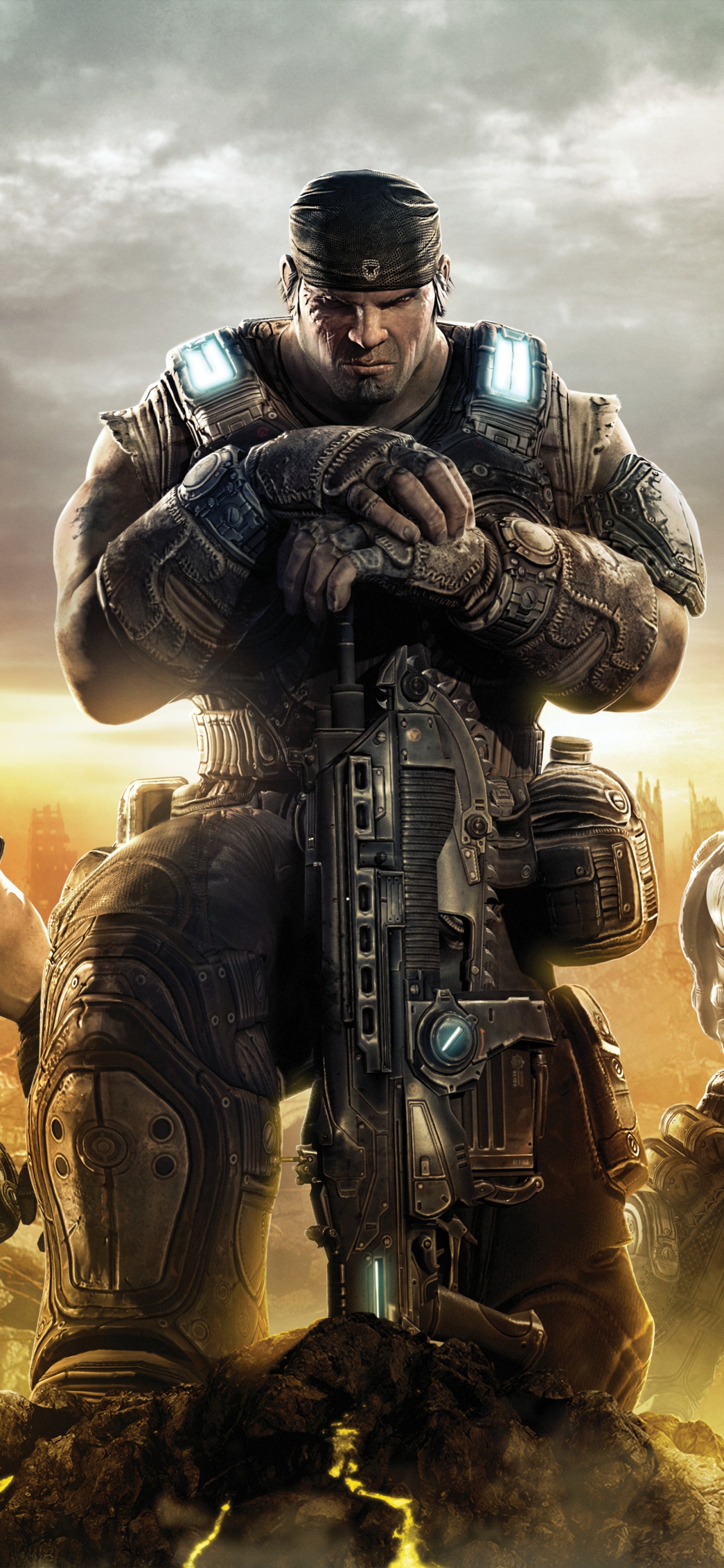 Gears of War, Gears of War 3, Gears of War 2, Epic Games, Xbox 360. Wallpaper in 1242x2688 Resolution