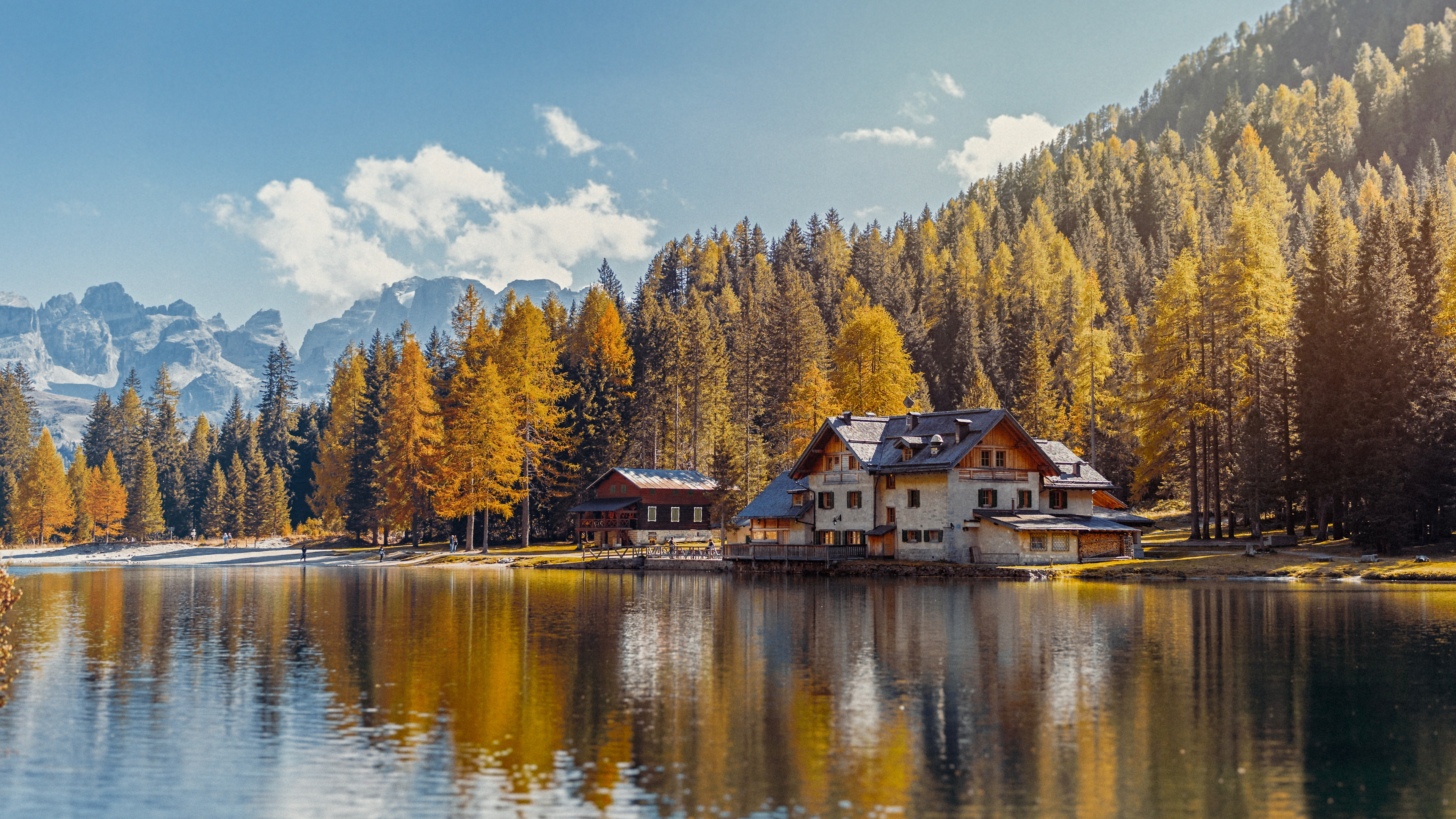 Bergseehütte, Vermietungen, Vermieten, Hüttenvermietung, Emerald Lake. Wallpaper in 3840x2160 Resolution