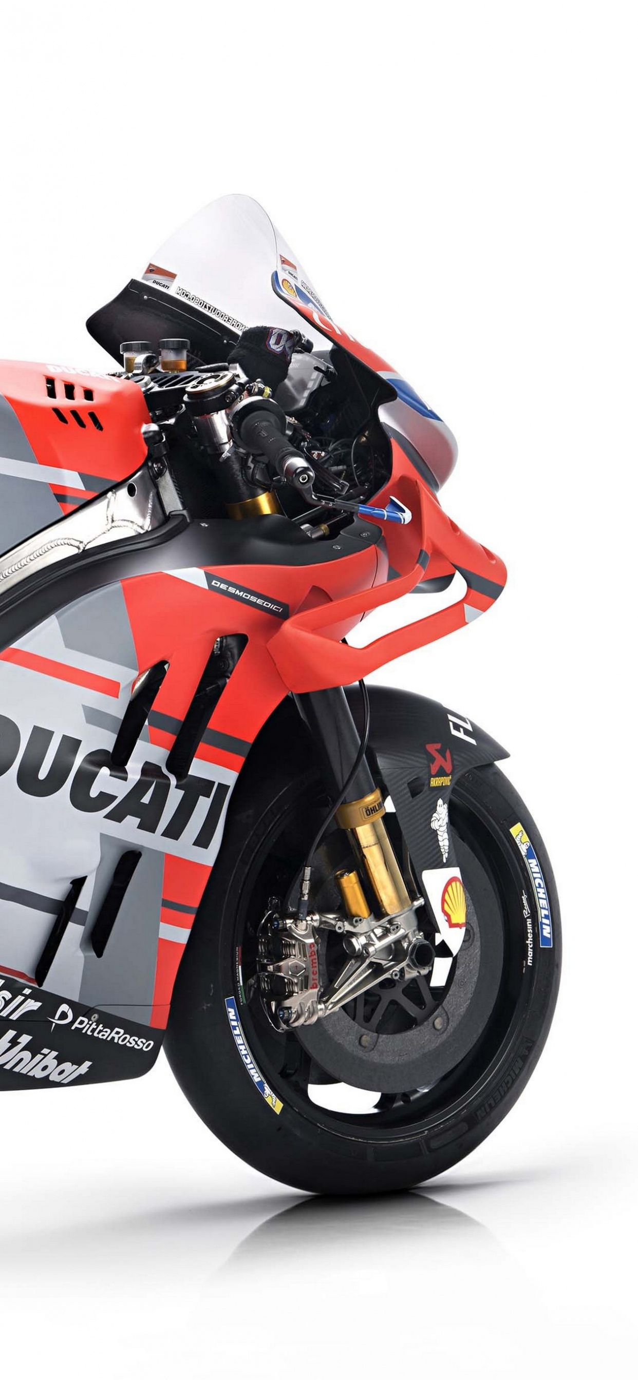 Red and Black Sports Bike. Wallpaper in 1242x2688 Resolution