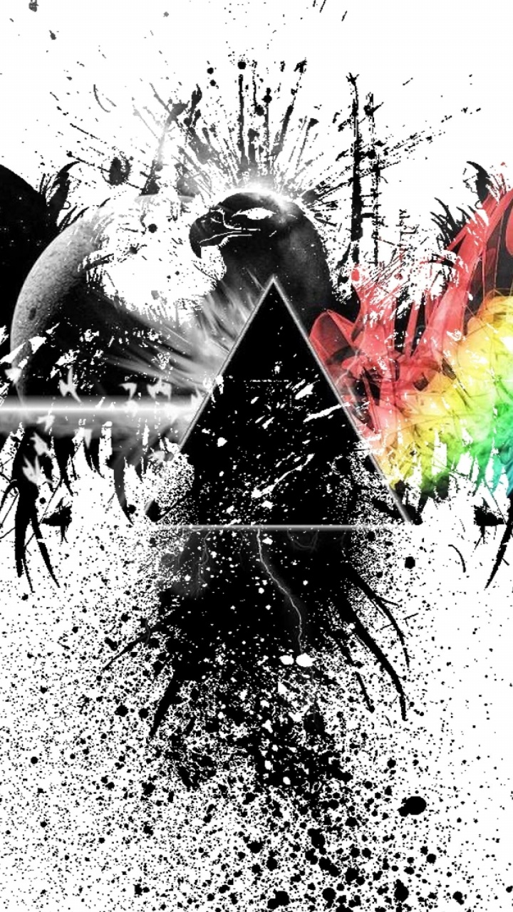 Pink Floyd, Graphisme, Illustration, Aile, Art. Wallpaper in 720x1280 Resolution