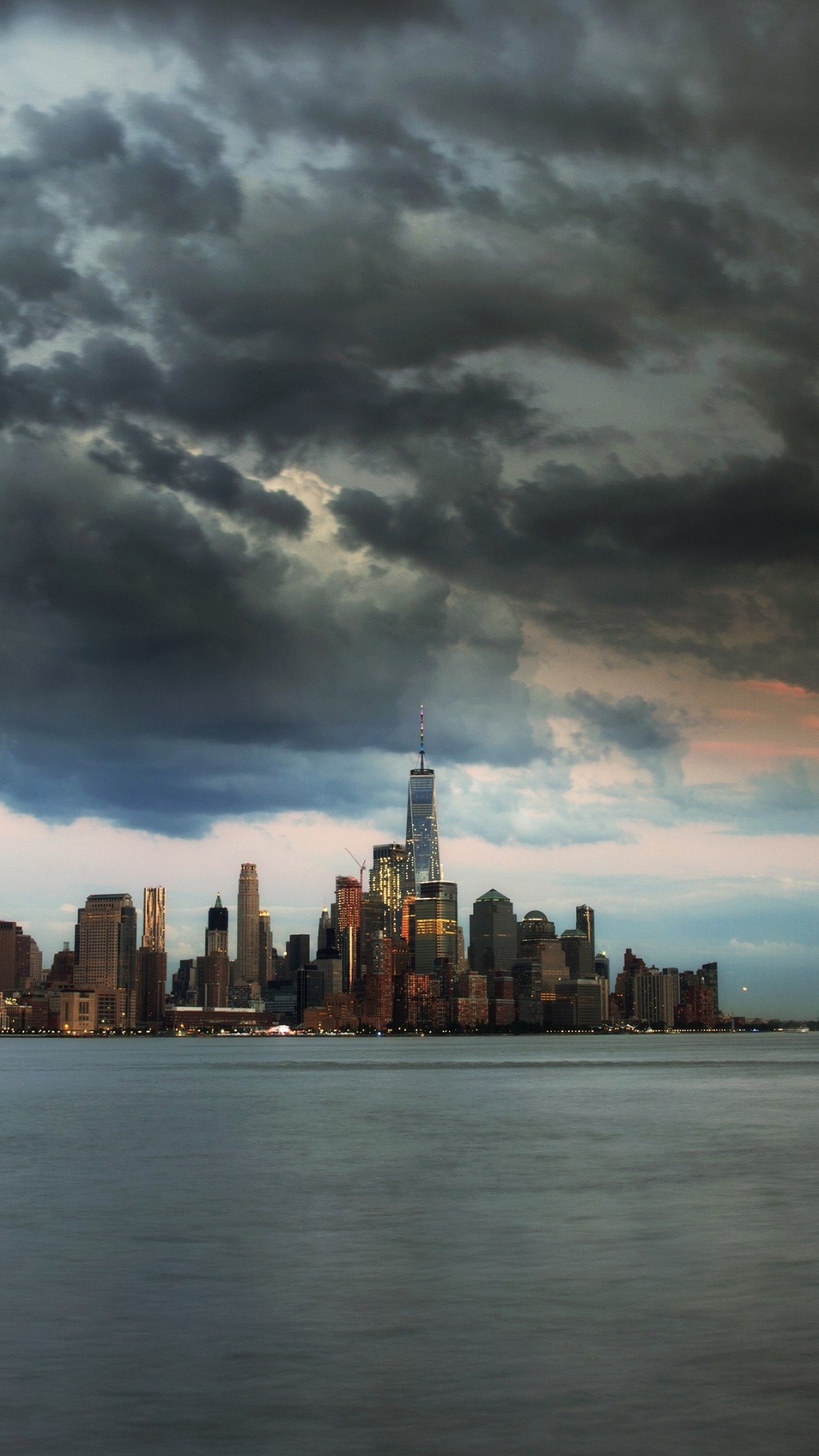 City Skyline Under Cloudy Sky During Daytime. Wallpaper in 1080x1920 Resolution