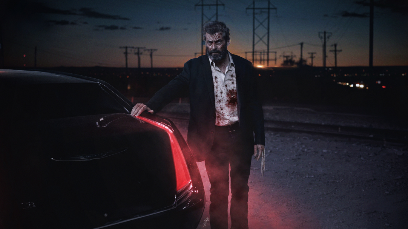 Man in Black Blazer Standing Beside Red Car. Wallpaper in 1366x768 Resolution